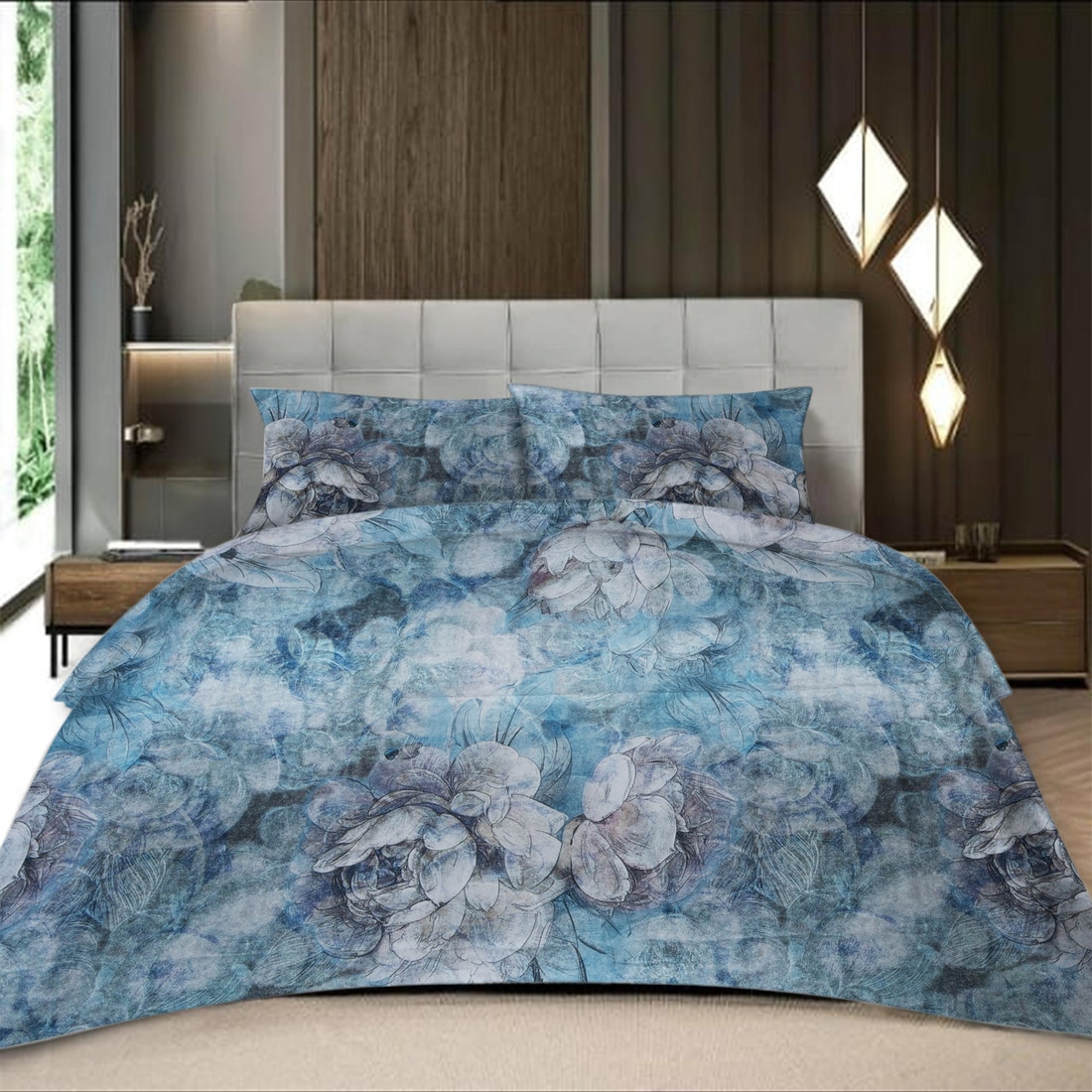 Threads Silky Touch Premium Double Bed Flat Bedsheet 255 x 235 cms