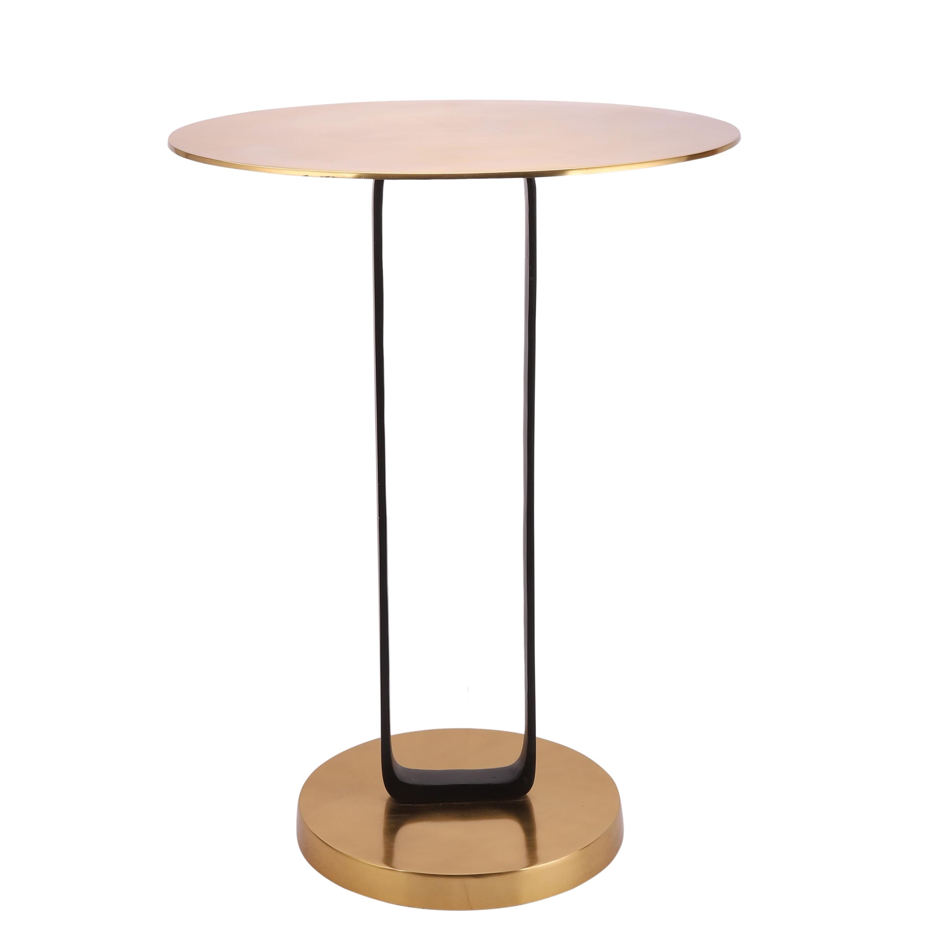 Irwin Rectangle Metal Side Table in Gold Colour
