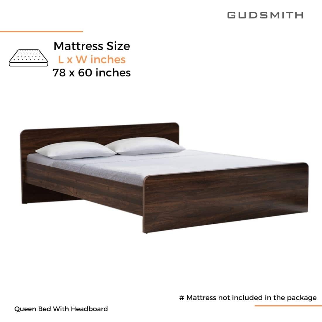 Esmeralda Queen Bed without Storage