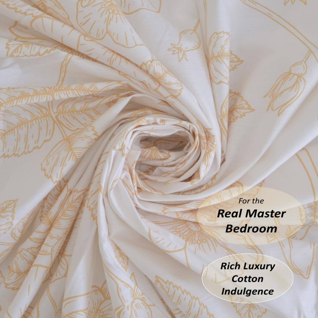 Threads Silky Touch Premium Super King Size Flat Bedsheet 275 x 275 cms