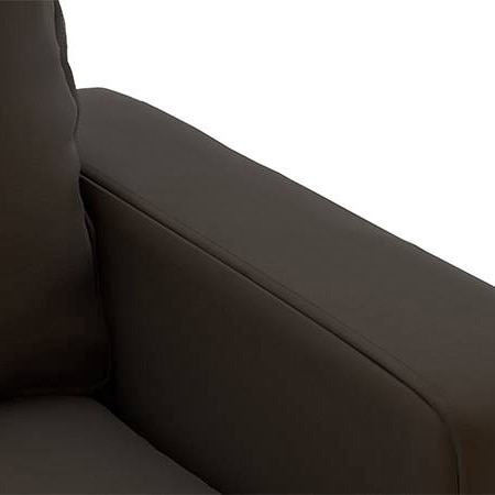 Apollo Sofa (Colour : Chocolate, Cushion : Hard, Seating Capacity : Right Aligned 2 Seater + Right Aligned Chaise + Ottoman)
