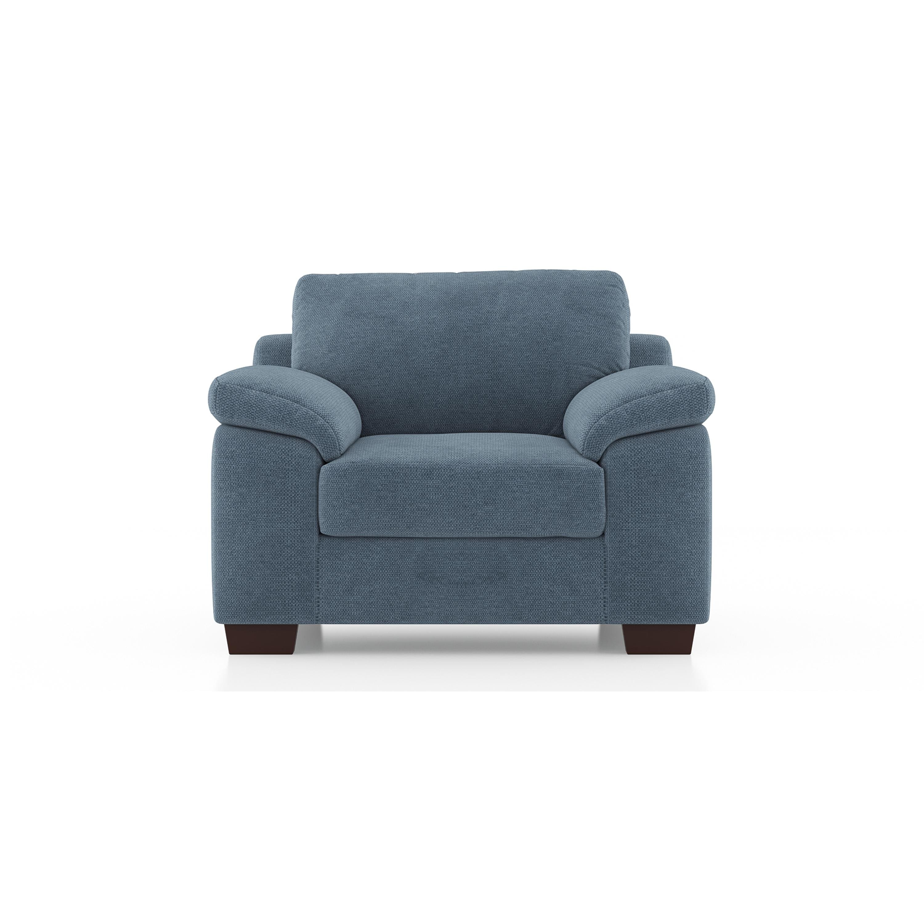 Esquel Essential 1 Seater Fabric Sofa In Ocean Weave