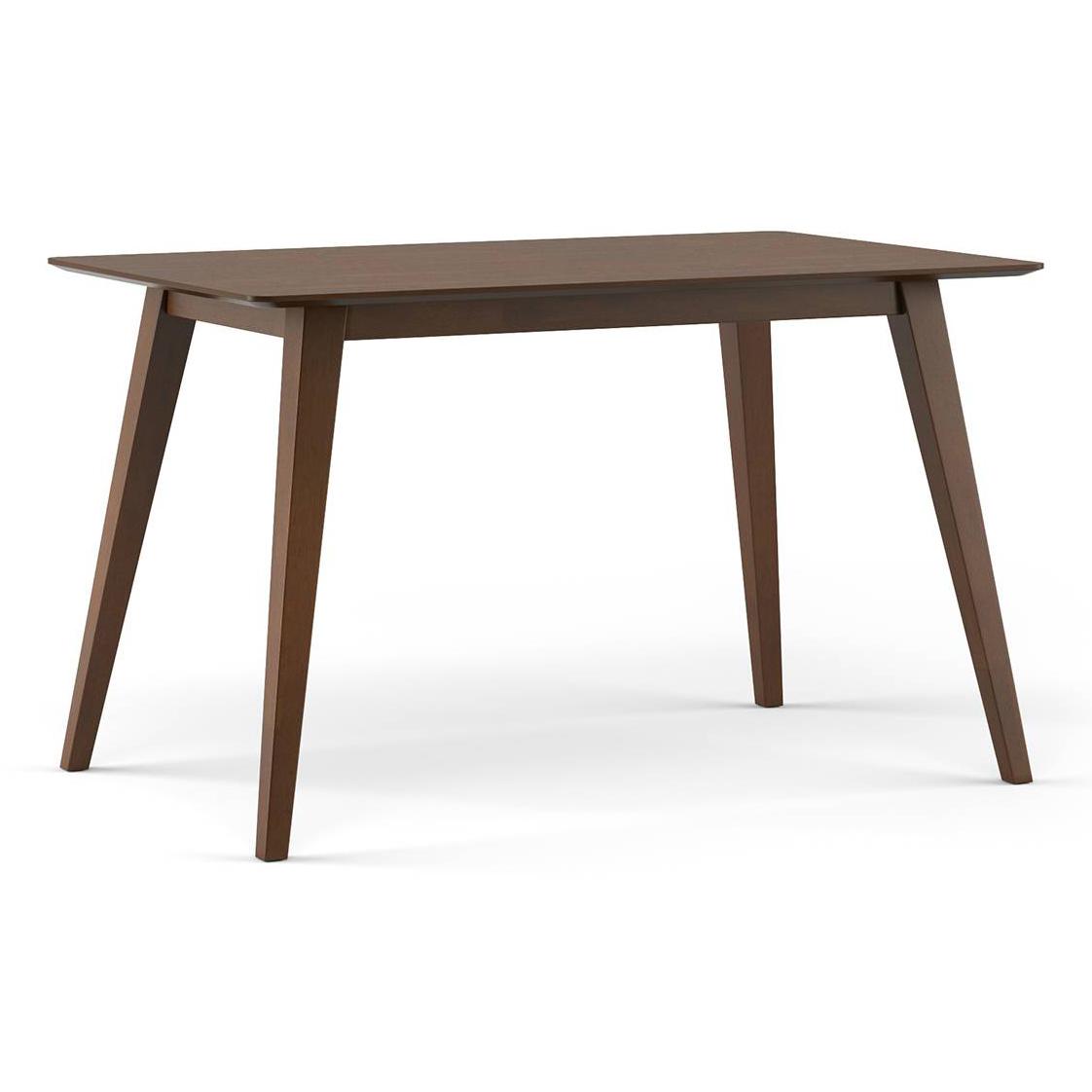Lawson Solid Wood 4 Seater Dining Table In Walnut Finish