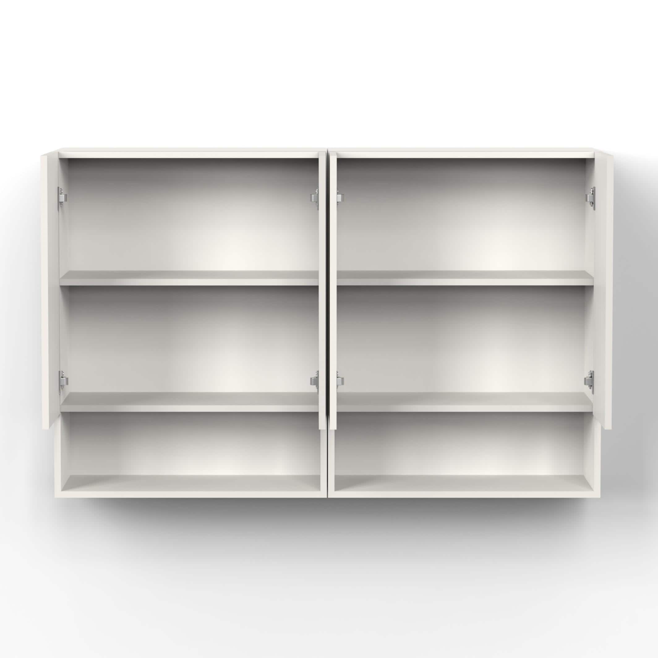 Opryt Engineered Wood Wall Mounted with Shelf Two Kitchen Cabinet Rack In White Finish