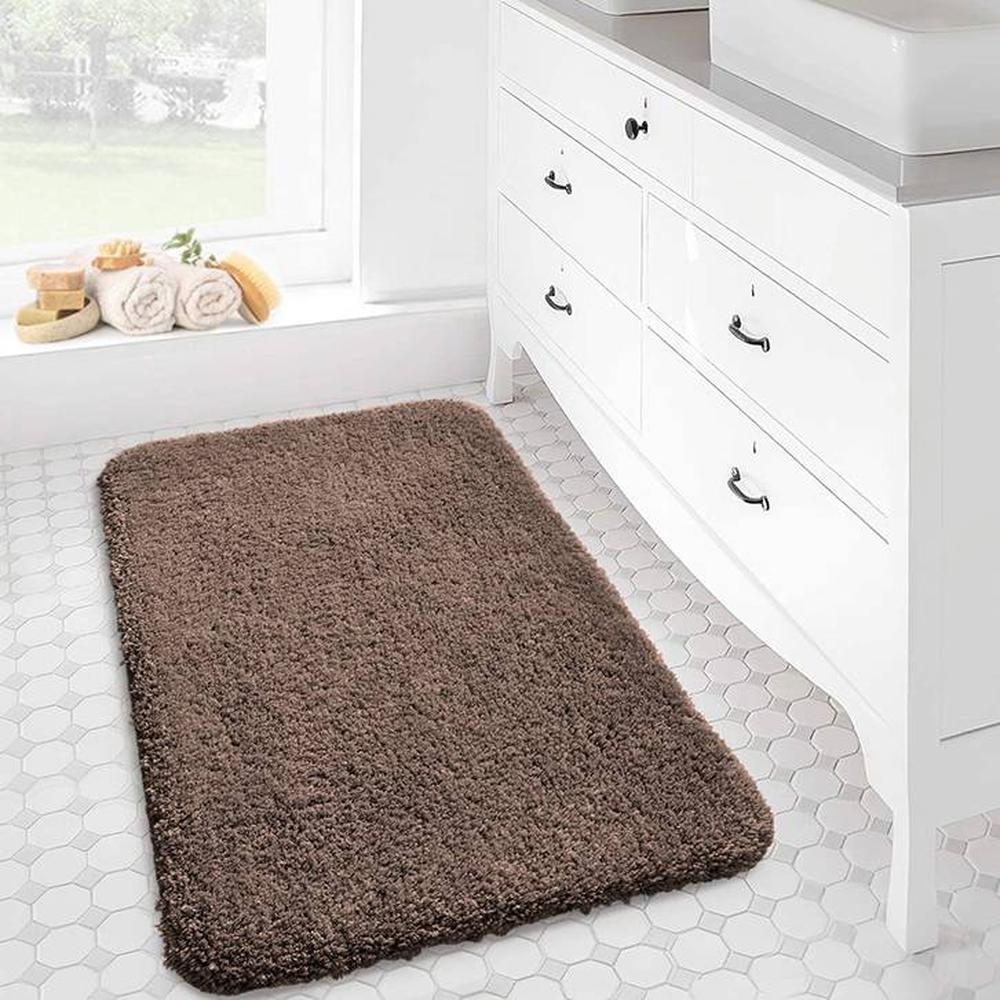 Bathmat 2500 GSM Microfiber Anti Skid Slip Water Absorbent Machine Washable and Quick Dry Vages Mats for Bathroom, Kitchen, Entrance