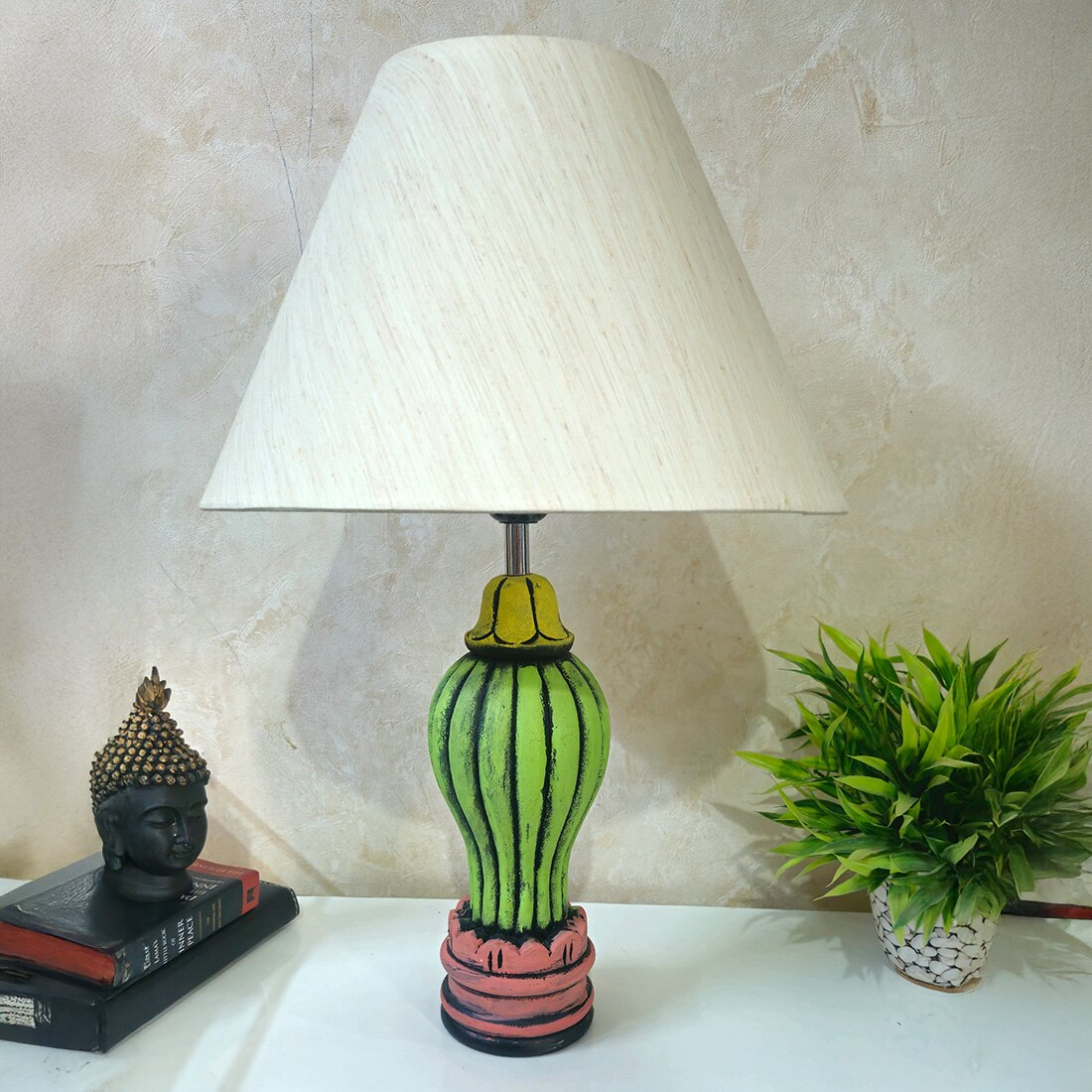 Handcarved Wooden Table Lamp Ignites The Look Of Your Dull Corner