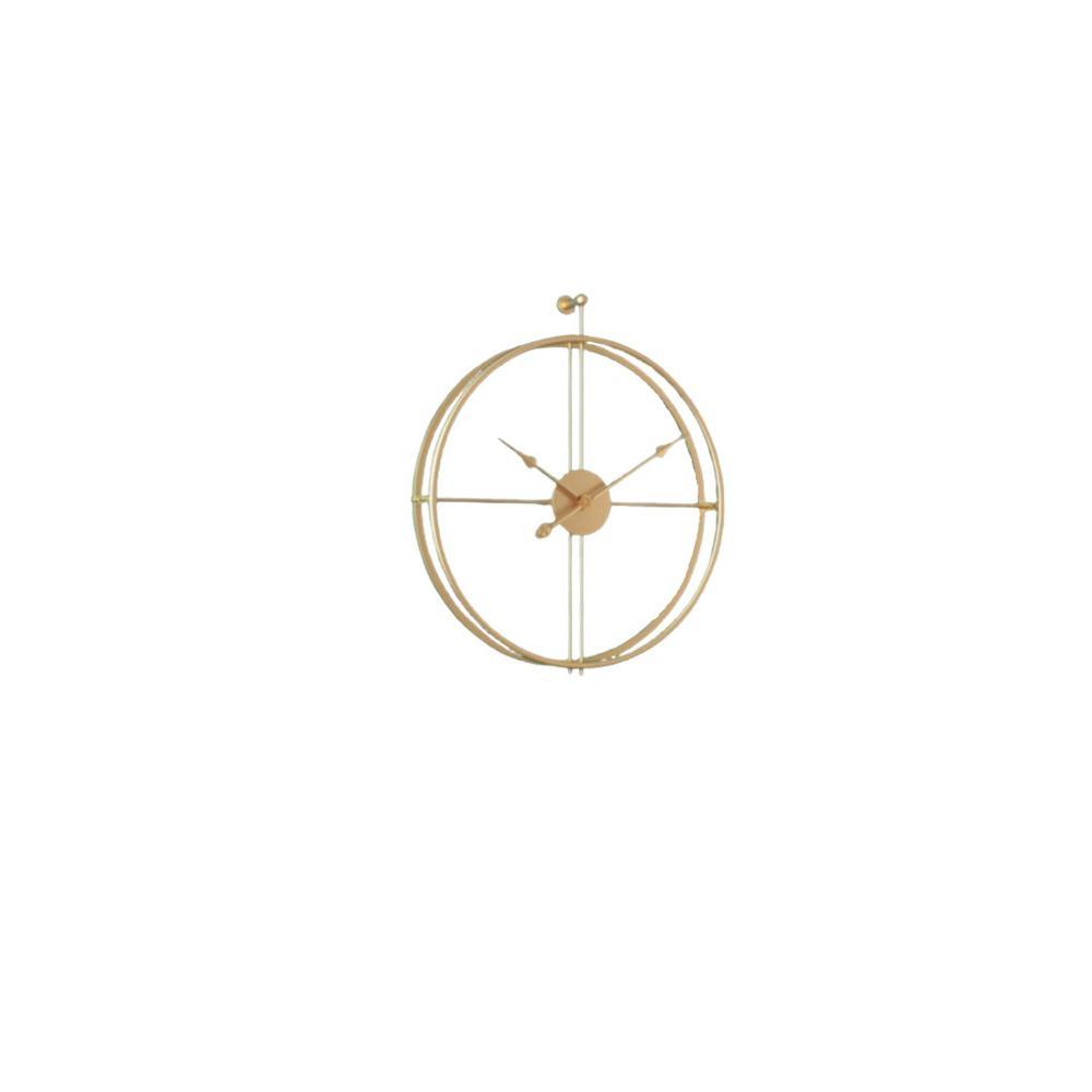 Gold round Wall clock