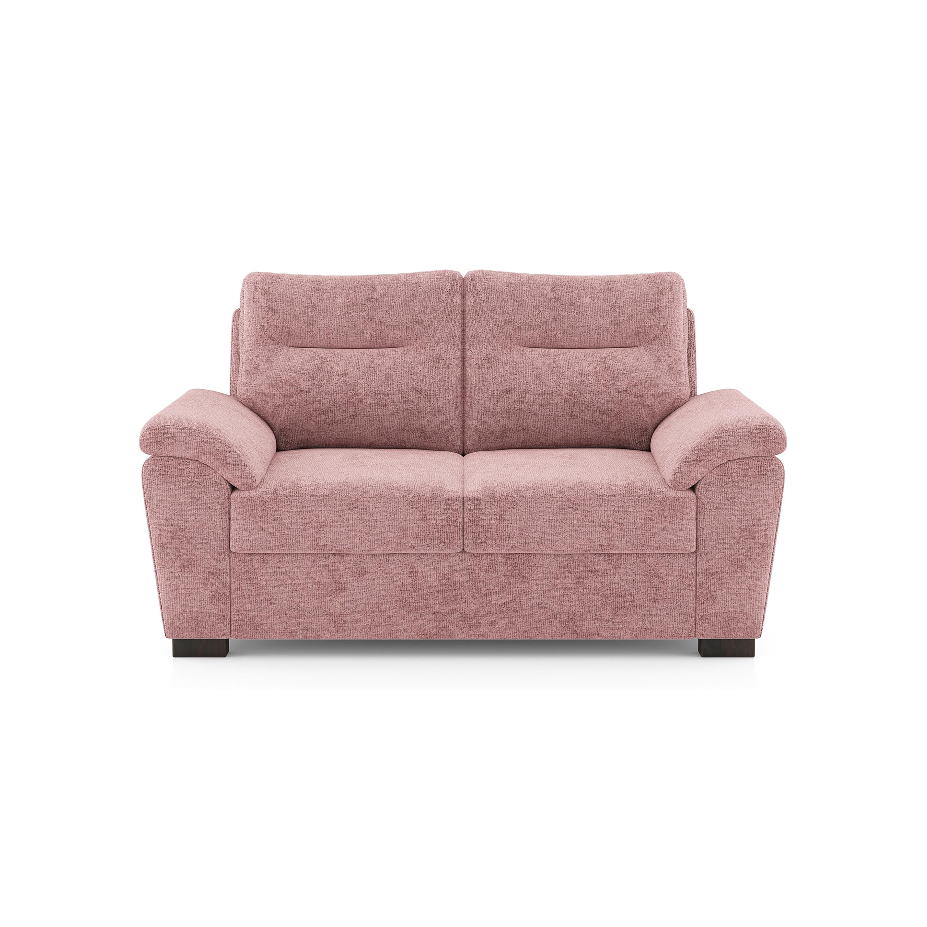 Adelaide Essential 2 Seater Fabric Sofa In Desert Rose