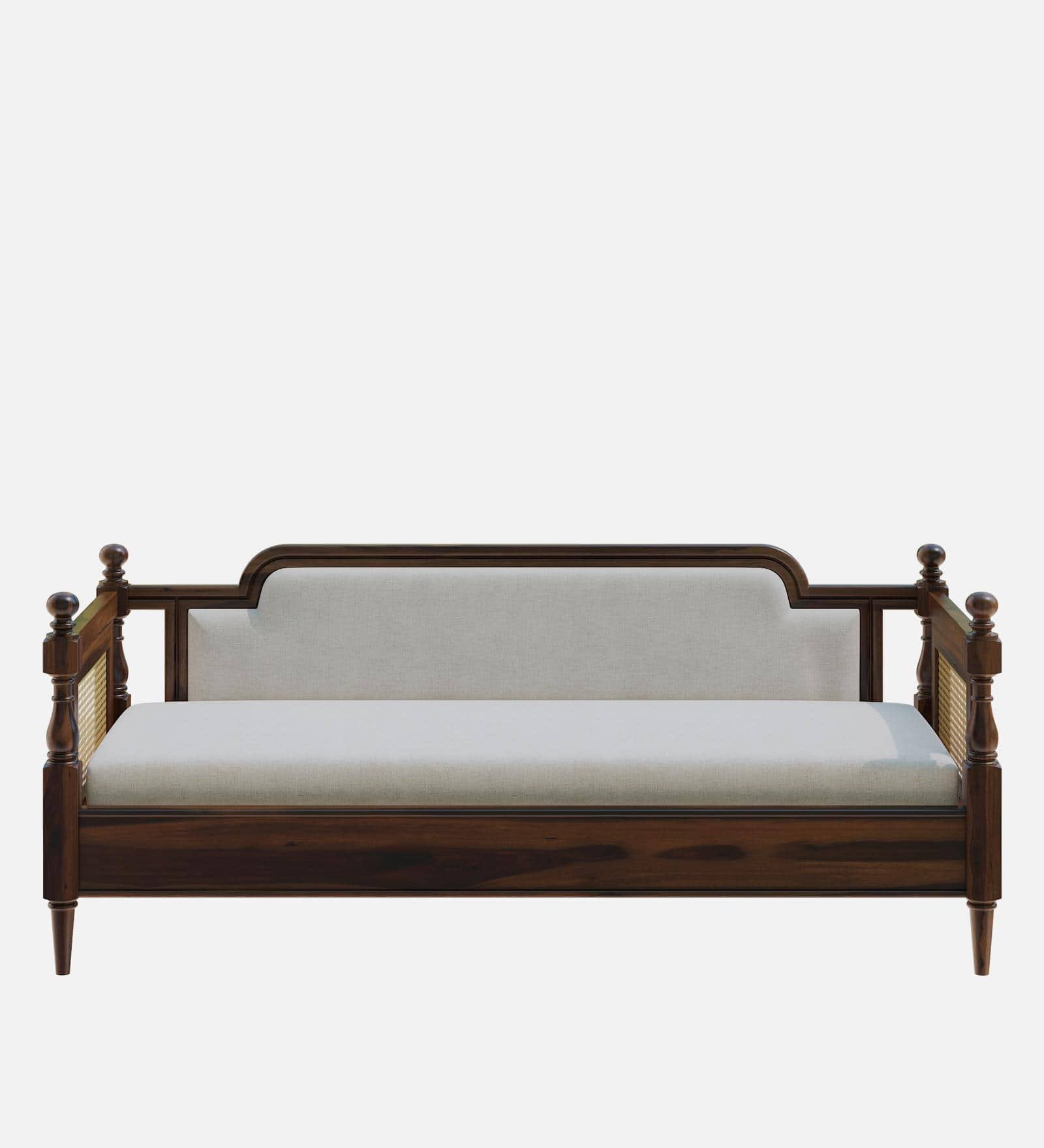 Rattan Solid Wood 3 Seater Sofa in Provincial Teak Finish