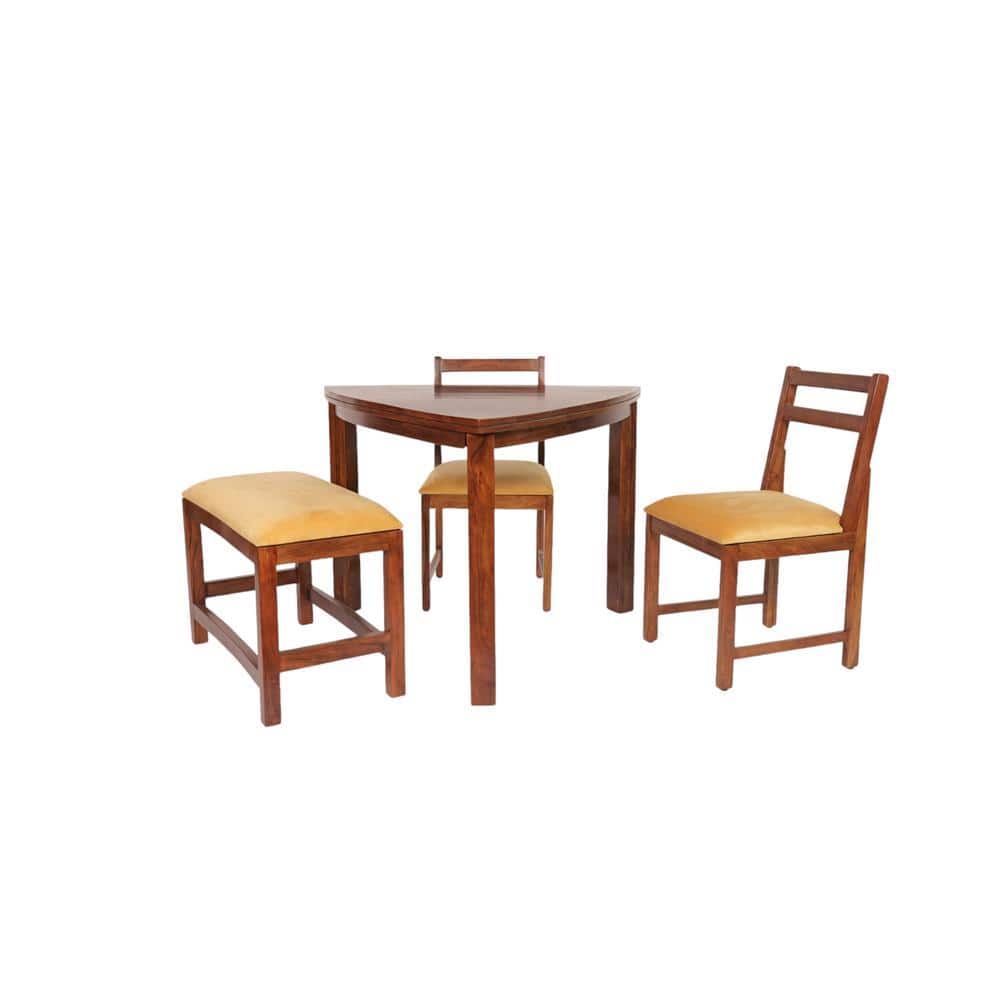 sooty solid wood  4 seater Dining table in  Provincial Teak