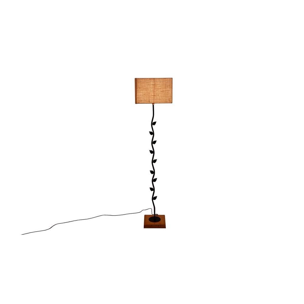 Elin Beige Cotton Shade Floor Lamp
