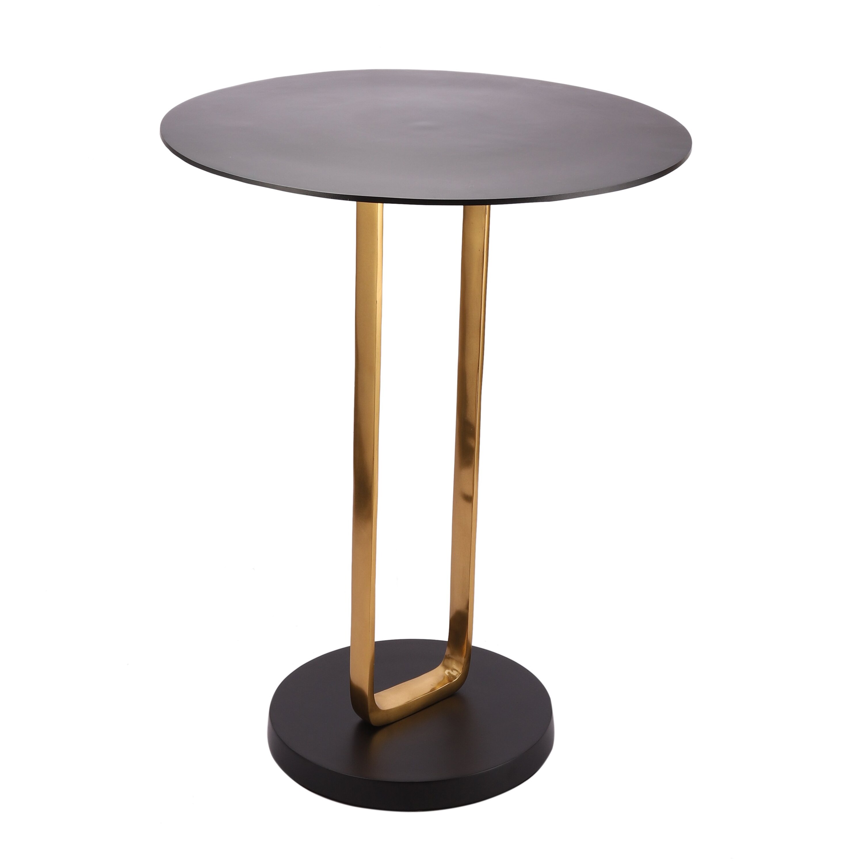 Irwin Obsidian Metal Side Table in Black Colour