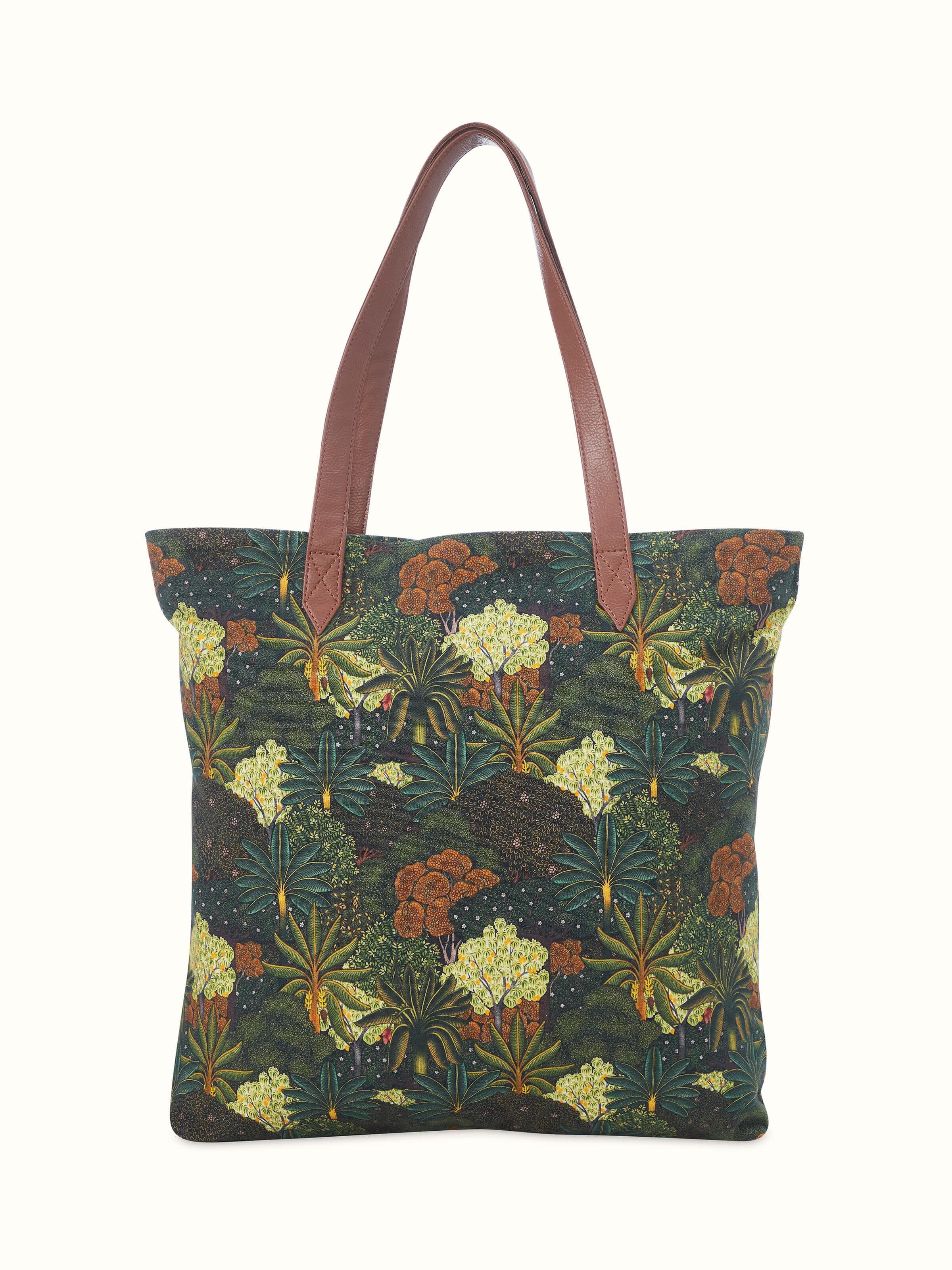 Tote Bag Printed With Designs Inspired By Pichwai Paintings.