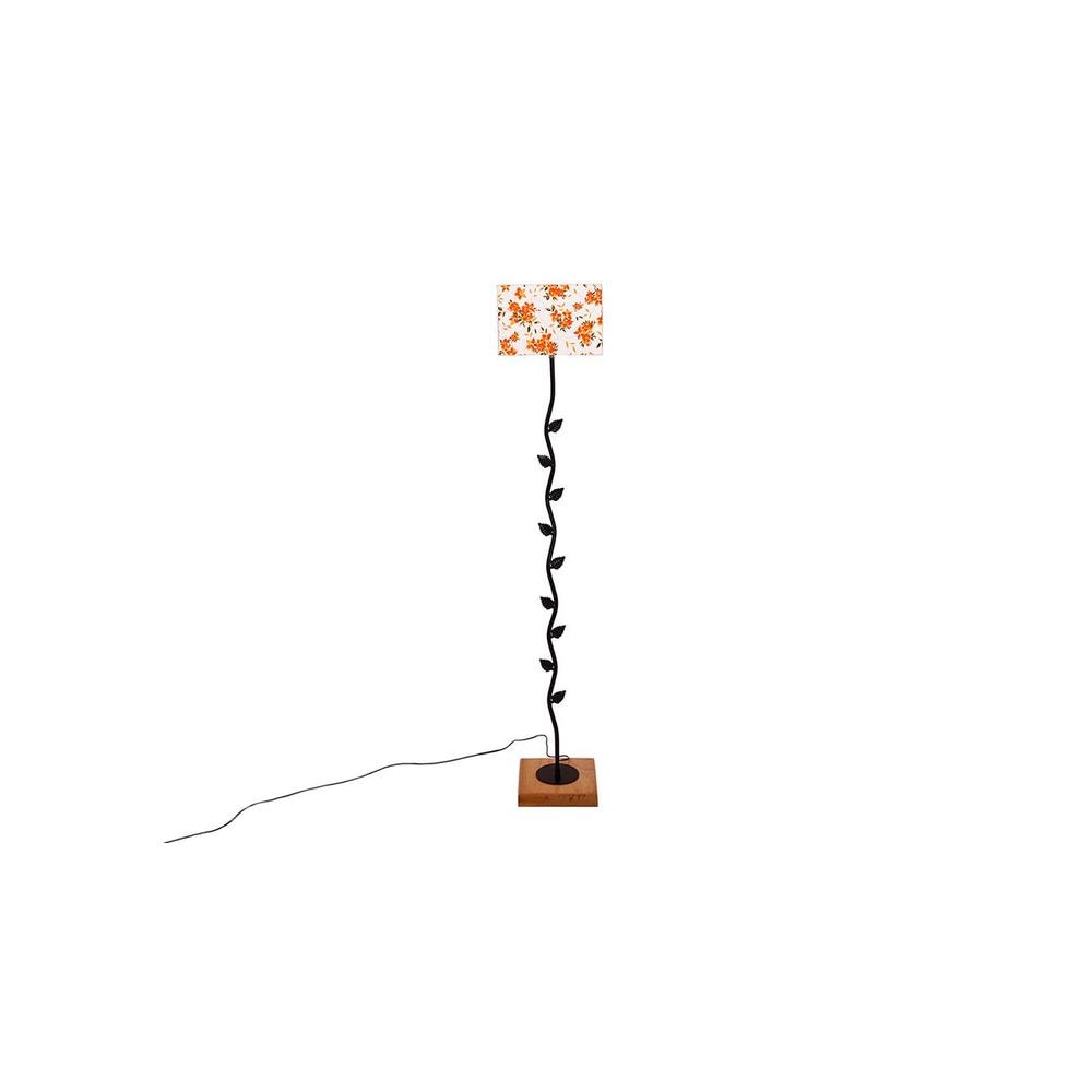 Ellie Multicolour Cotton Shade Floor Lamp