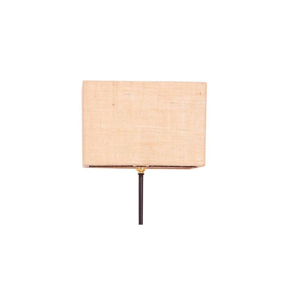 Earvin Beige Cotton Shade Floor Lamp