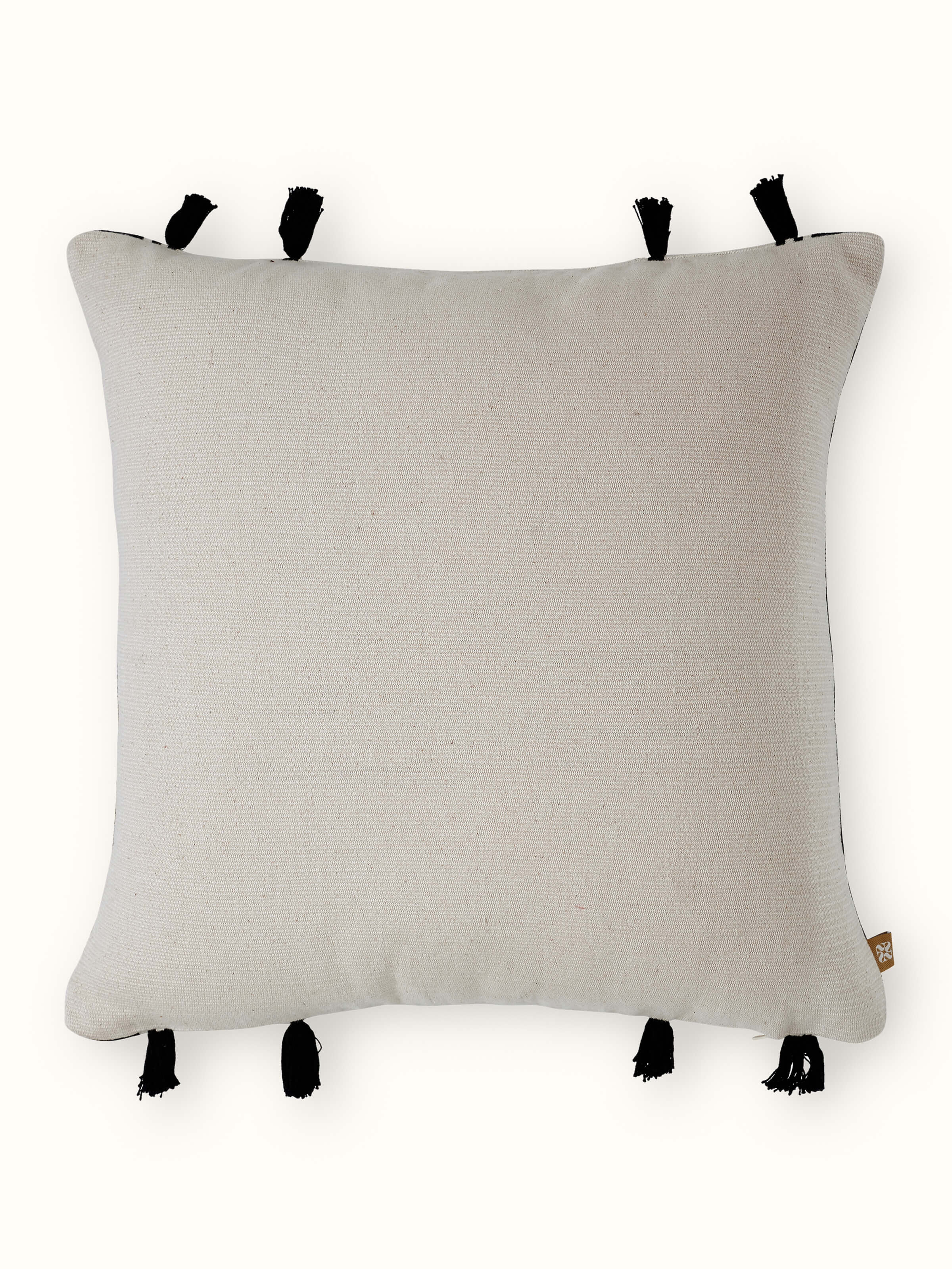 Ridhima Ivory Cotton Naga Handloom Cushion Cover