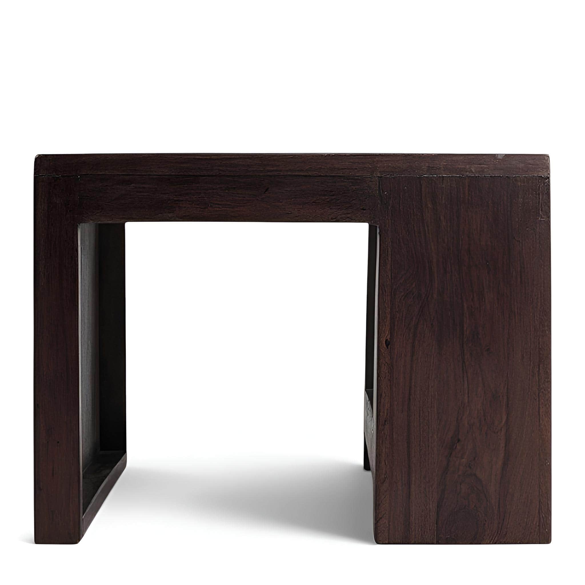 Piante Sheesham Wood Contemporary Rectangle Coffee Table In Dark Mahagony Finish