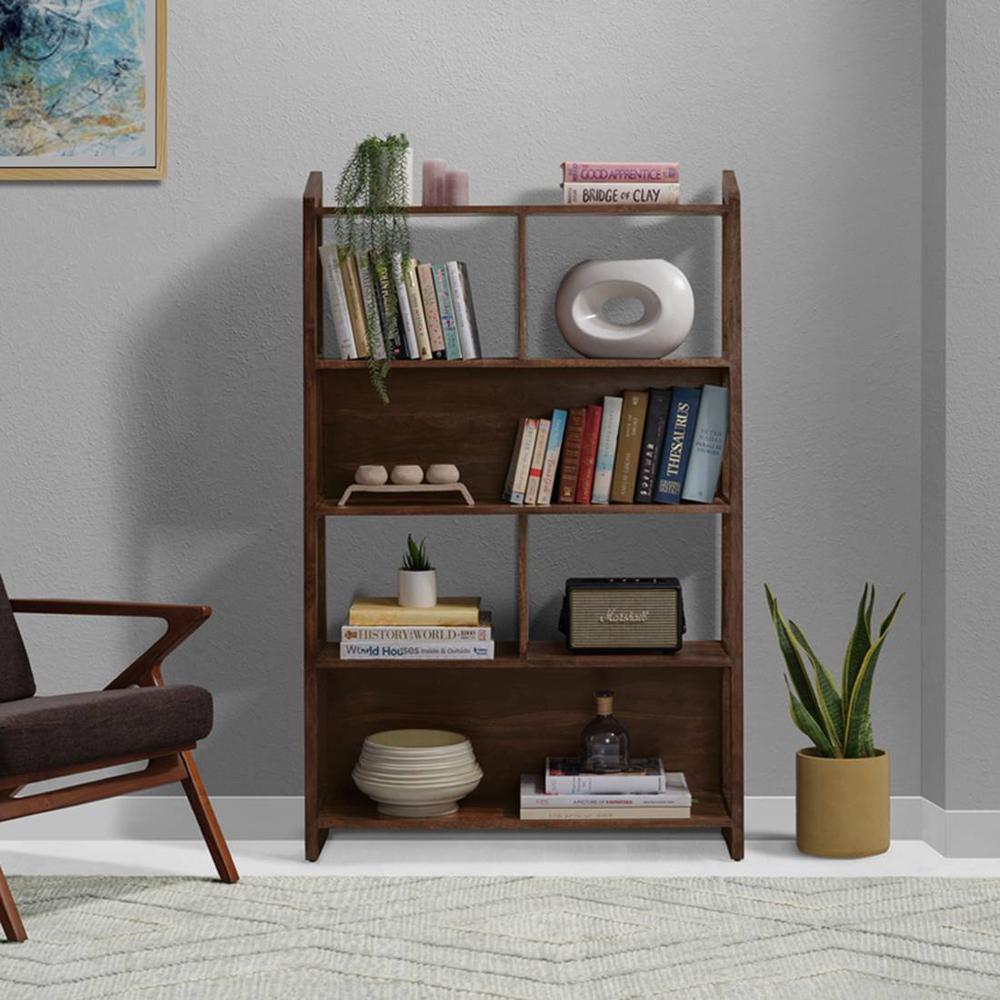 Wordle Solid Sheesham Wood Book Shelf 4 Shelves Provincial Teak Finish Set of 1
