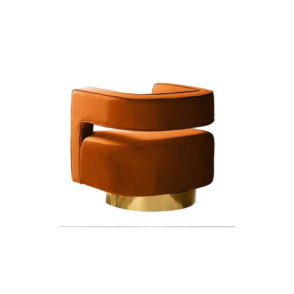 Alson Accent Chair in Orange Colour