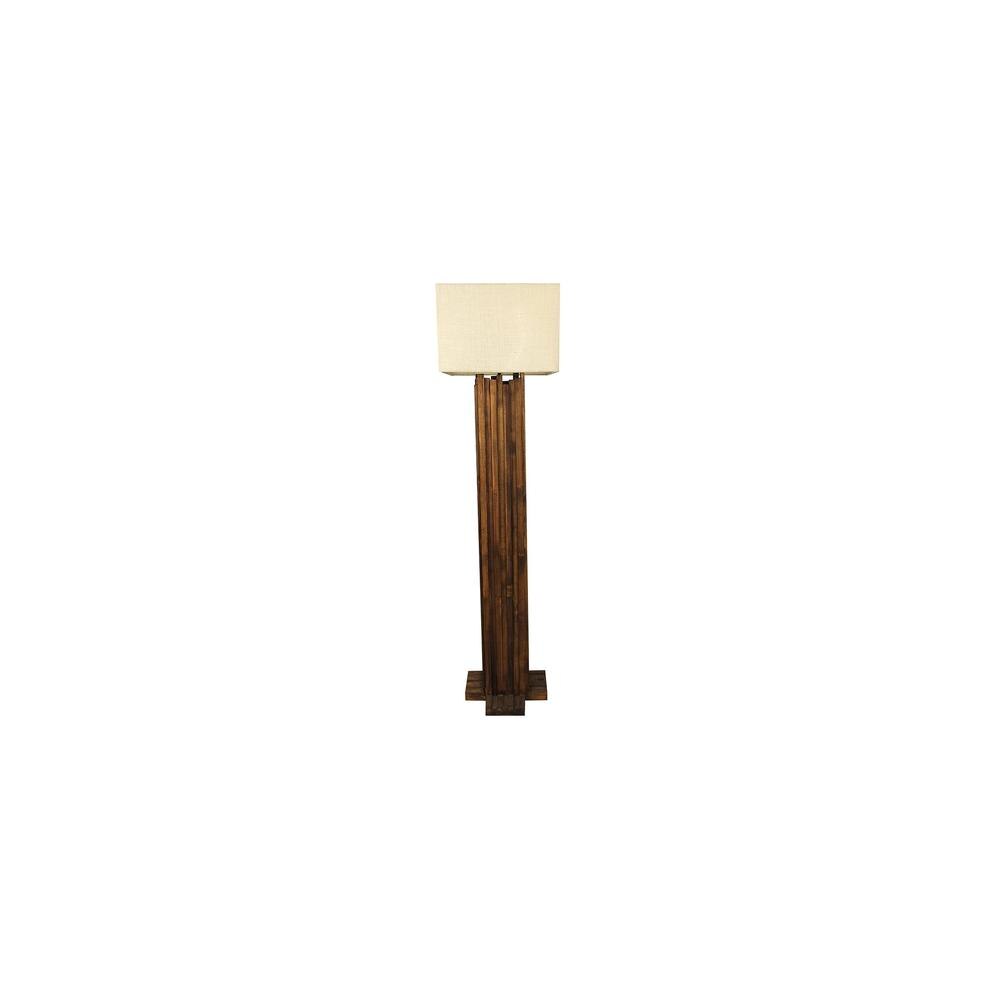 Palisade Beige Jute Floor Lamp with Beige Jute Base