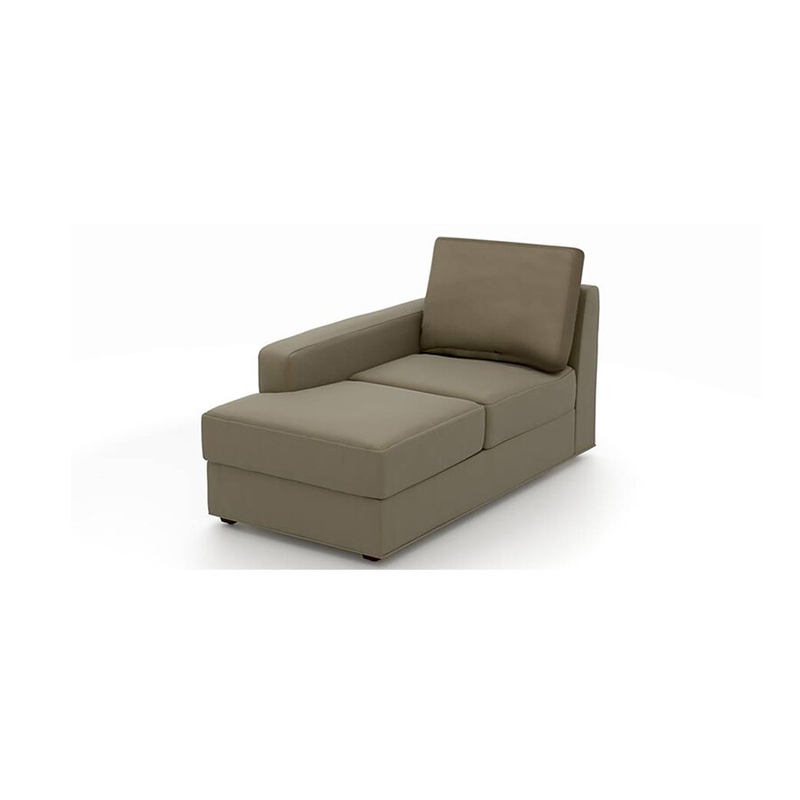Apollo Compact Sofa (Colour : Cappucino, Cushion : Hard, Seating Capacity : Left Aligned 3 Seater + Left Aligned Chaise + Ottoman)