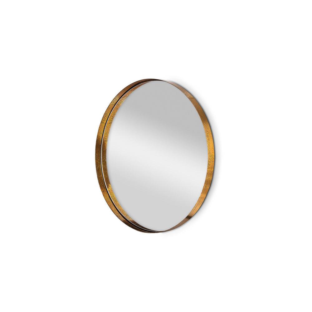 Brass Etching Stainless Wall Mirror