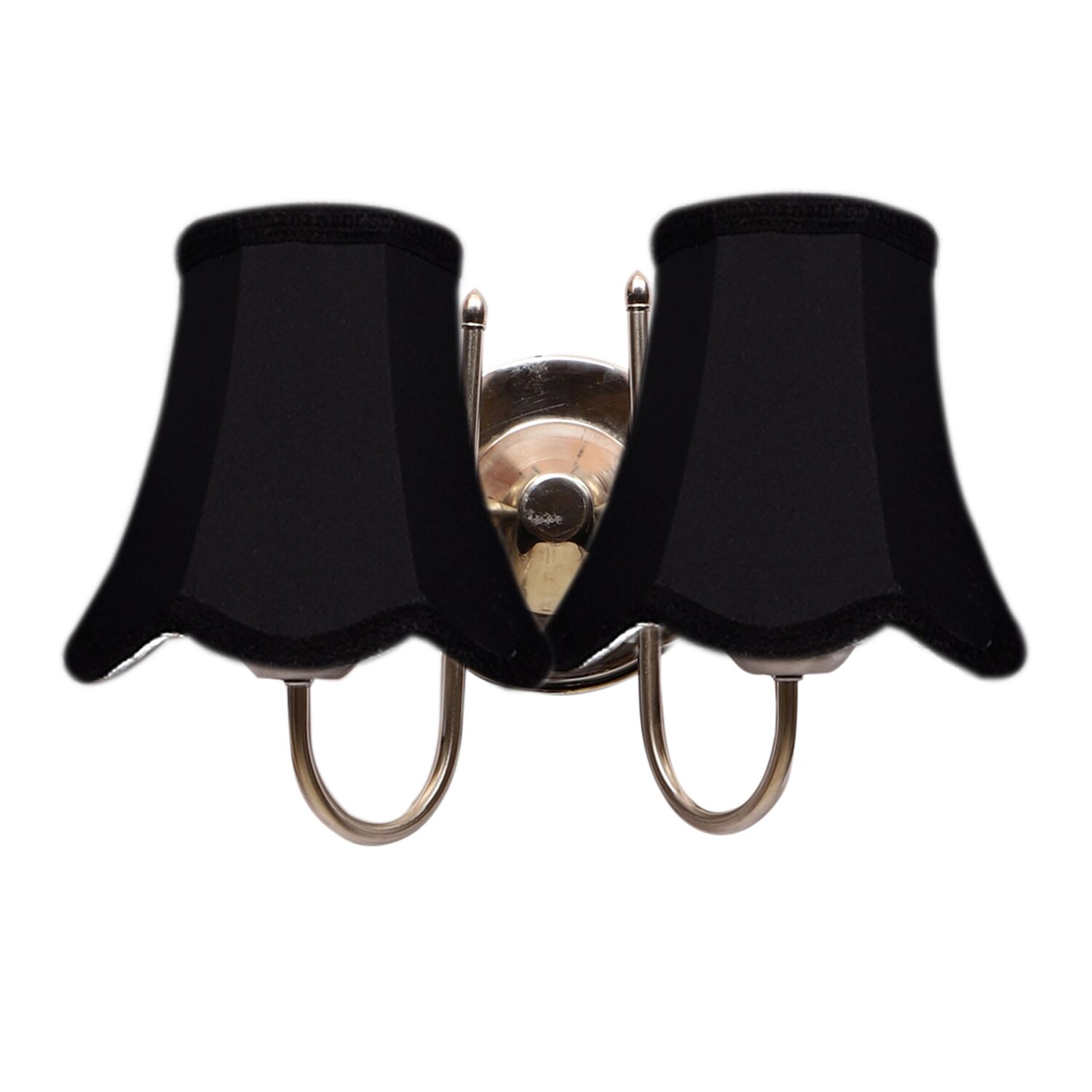 Devansh Dual Steel Metal  Wallmounted Lamp With Cotton Steel Metal  Shade