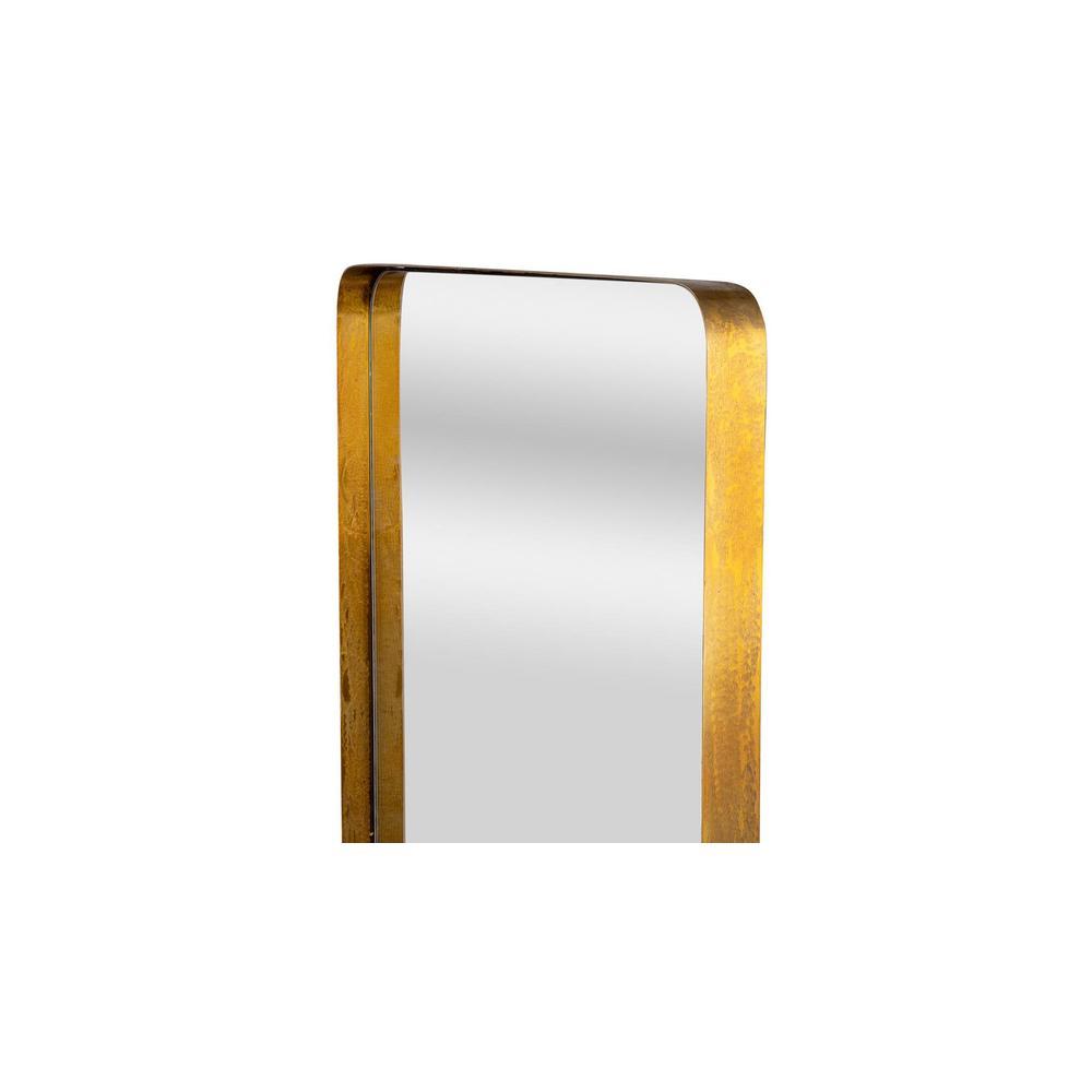 LustrousSteel Gold Wall Mirror