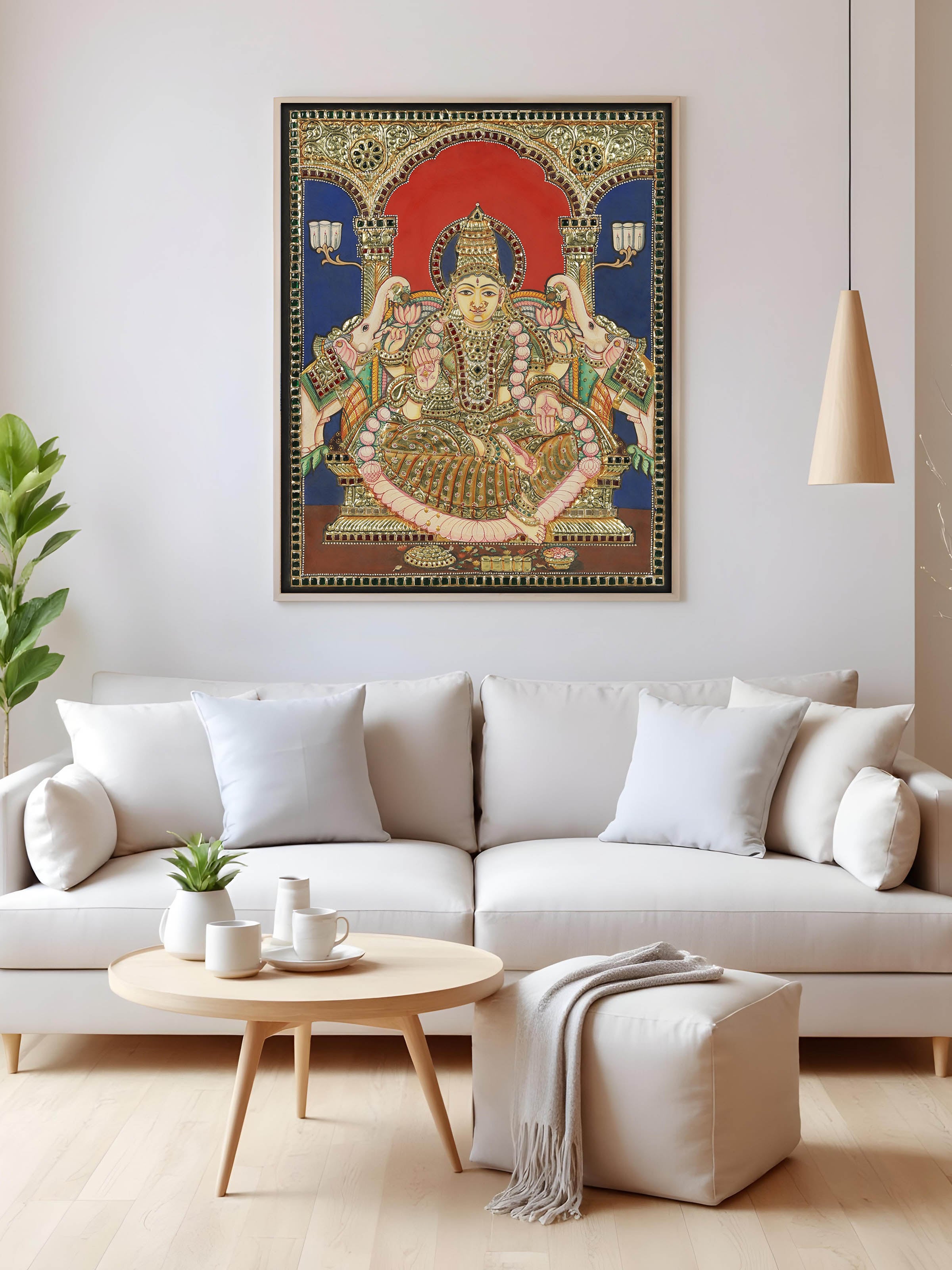 Goddess Lakshmi Thanjavur Painting