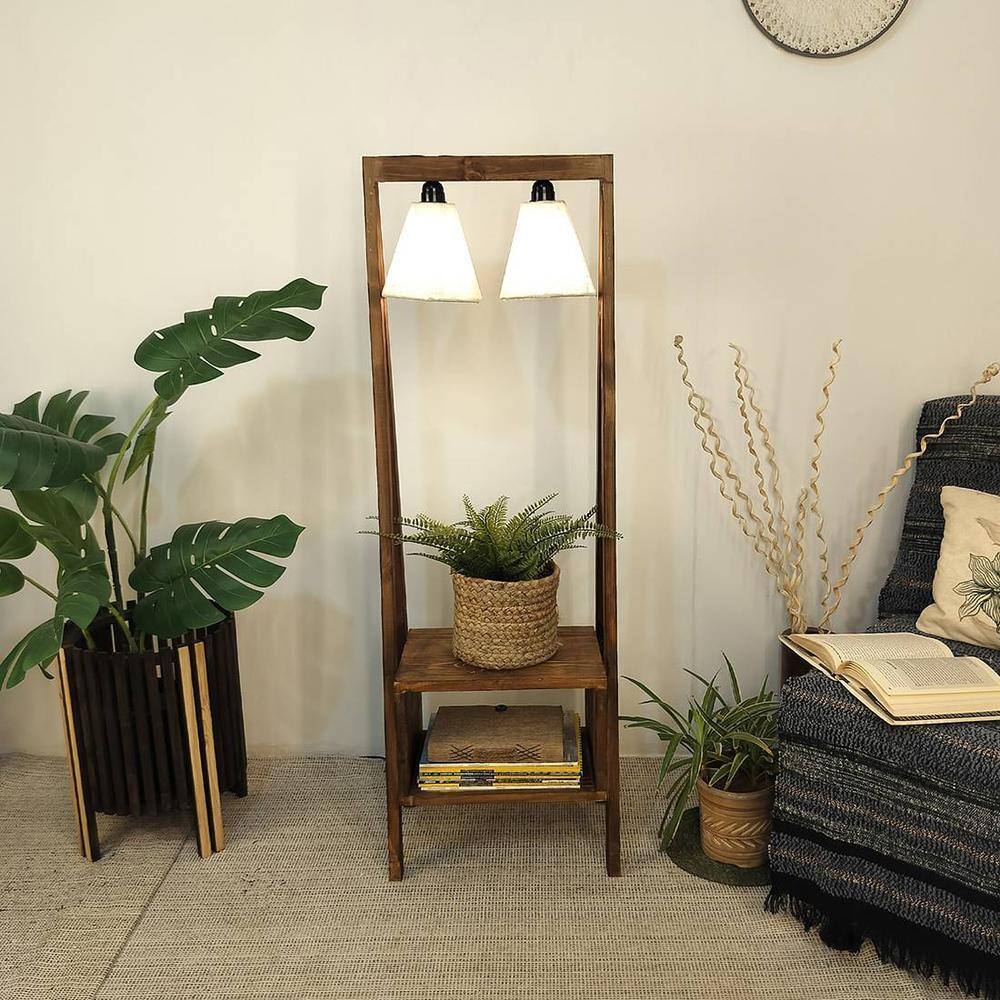 Francis Beige Jute Floor Lamp with Beige Jute Base