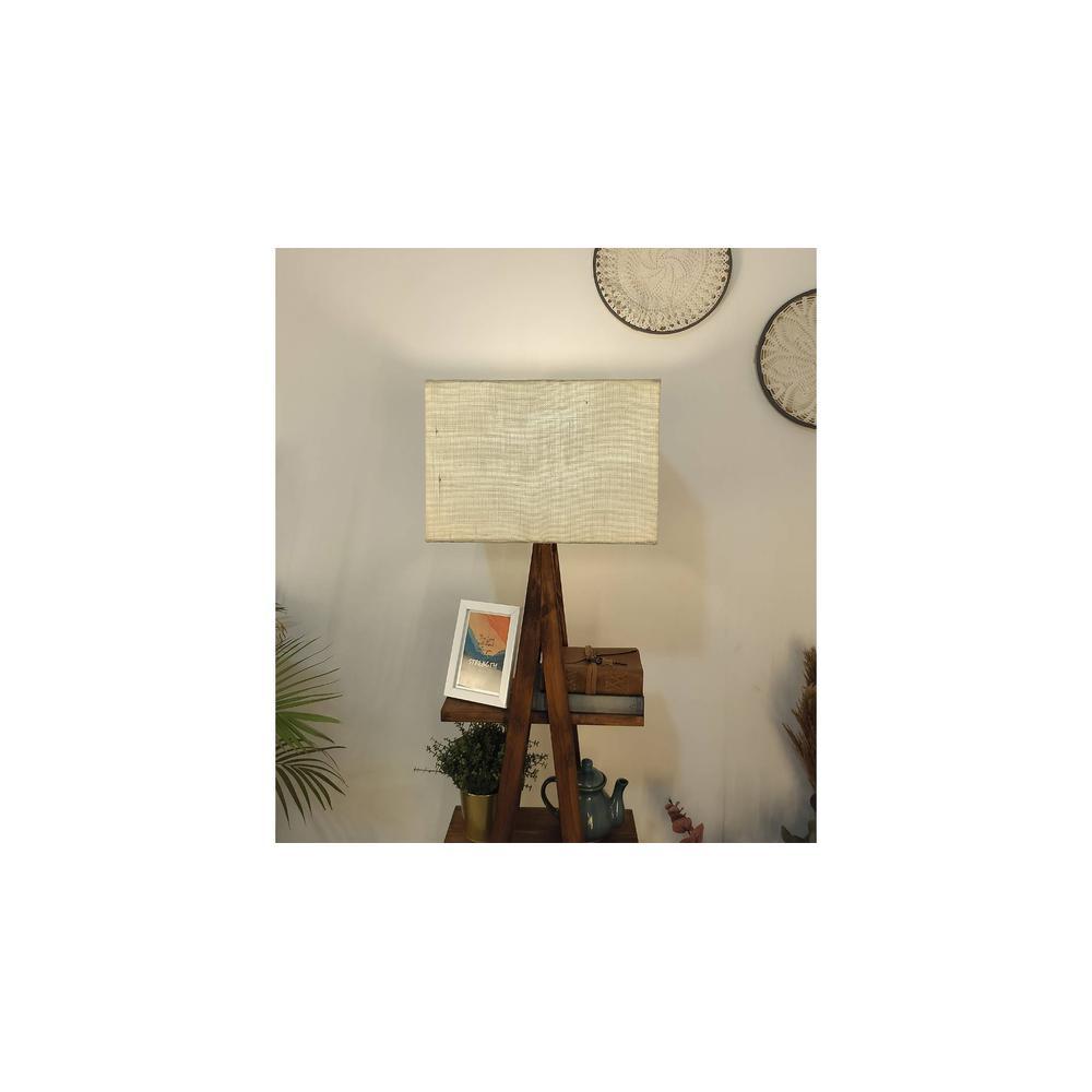 Louise Beige Jute Floor Lamp with Beige Jute Base