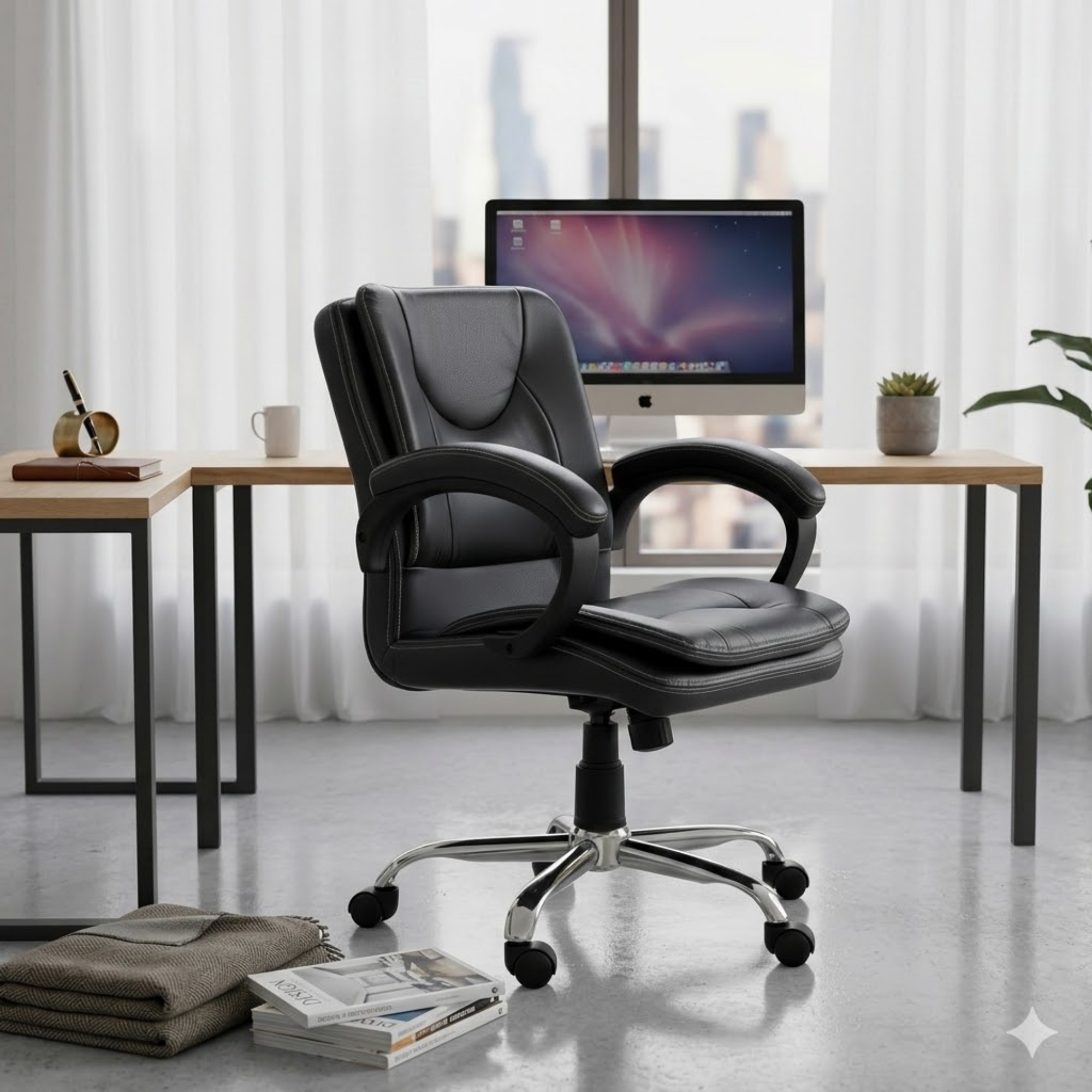 Adiko Stylish Low Back Workstation Chair - Adiko Systems