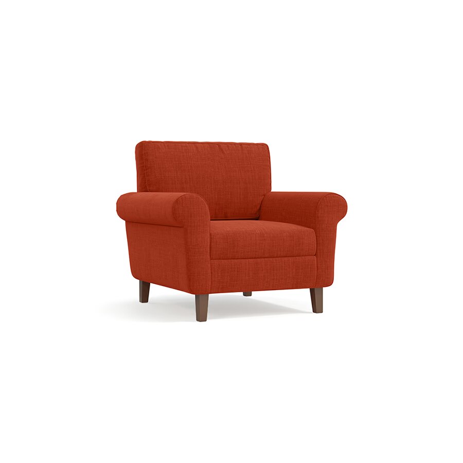 Oxford 1 Seater Fabric Sofa in Lava Colour