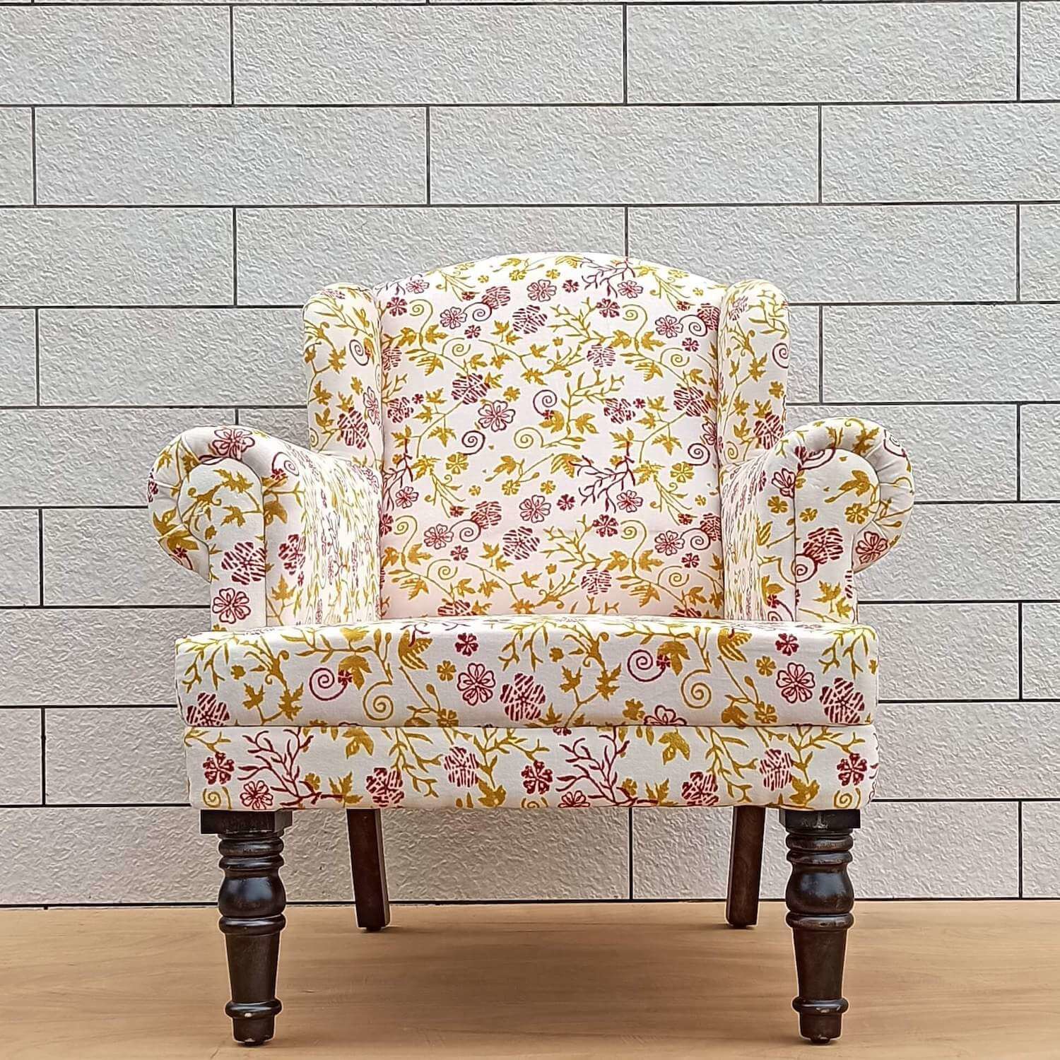 Genova Wing Chair in Multicolour