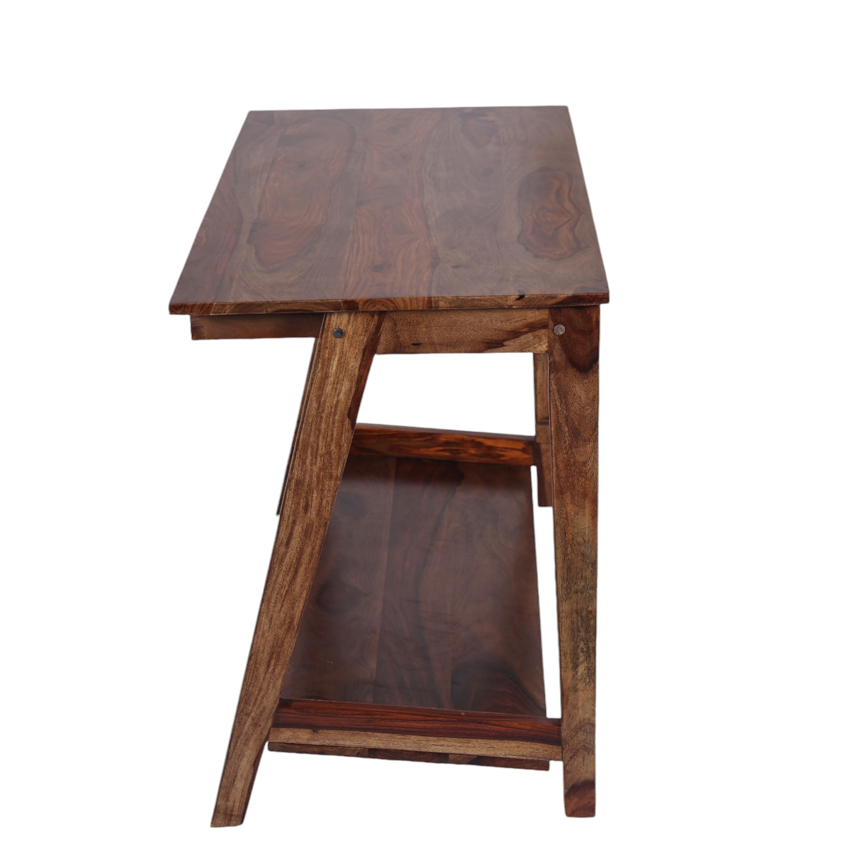 Roswell Sheesham Wood Study Computer Table In Teak Finish