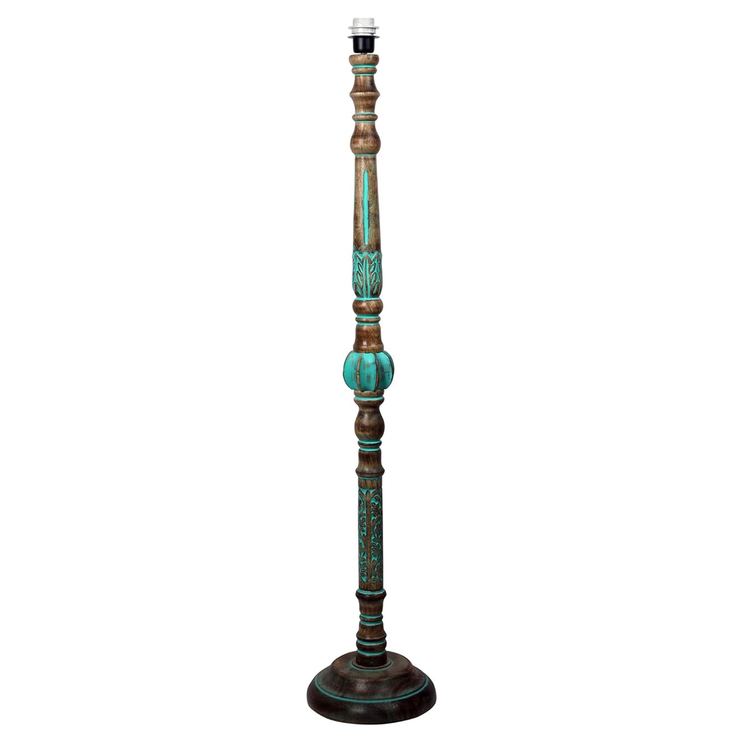 Devansh Wooden Floor Lamp