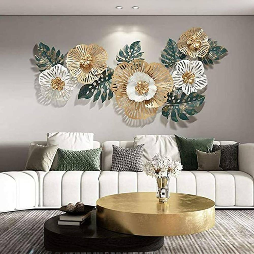 Floral Home Décor Metal Wall Art
