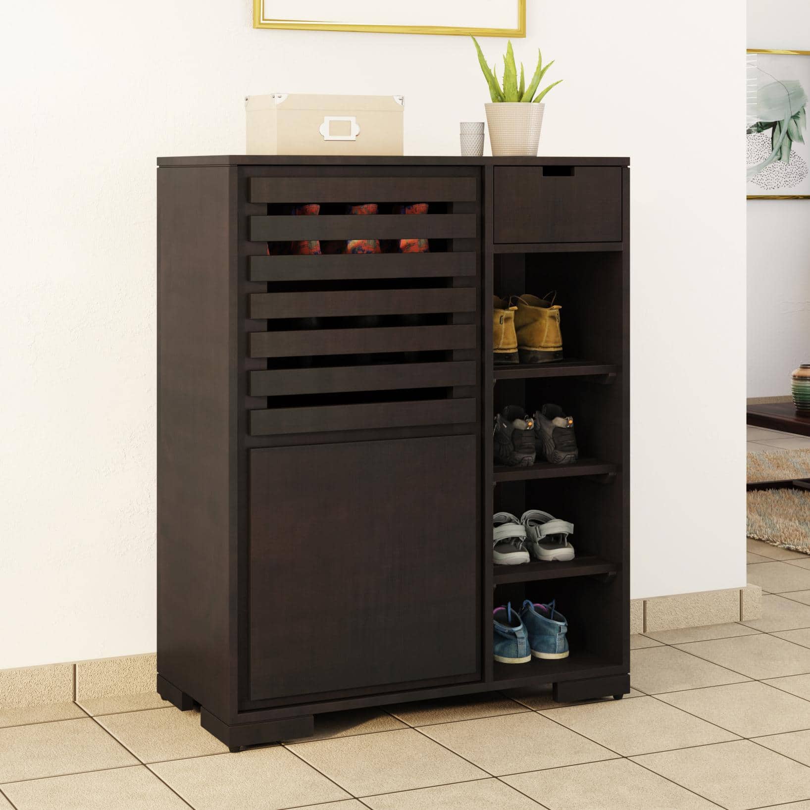 Madden Shoe Cabinet Finish American Walnut