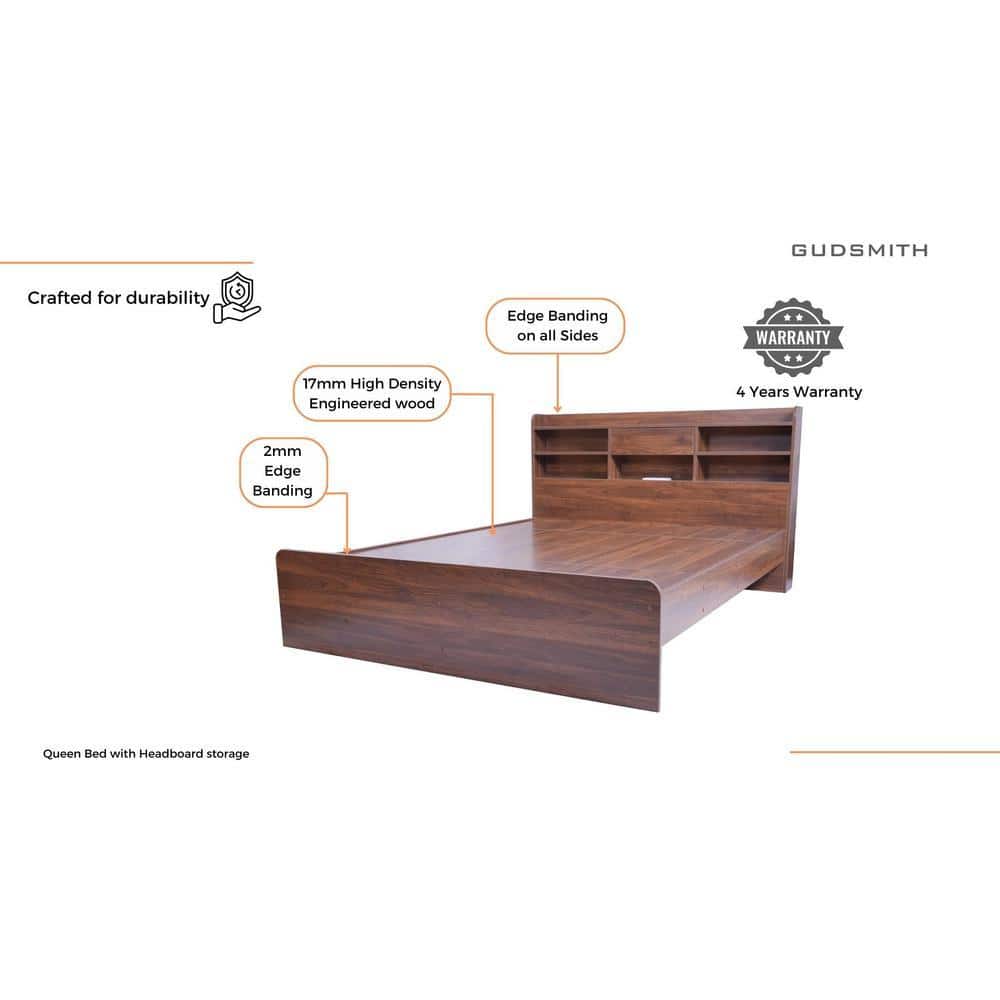 Esmeralda Queen Bed with Headboard