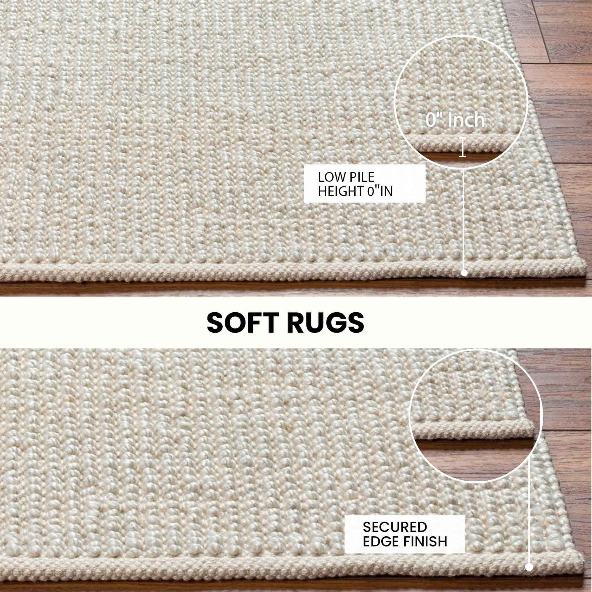 Rebecca Beige Pet Yarn Rug