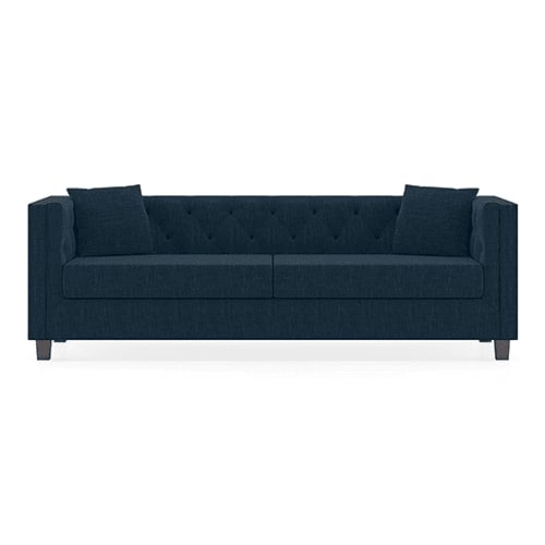 Windsor Premium 3 Seater Fabric Sofa in Indigo Blue Colour