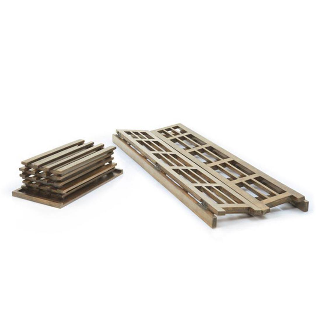 Rhodes Solid Wood Bookshelf in Teak Finish