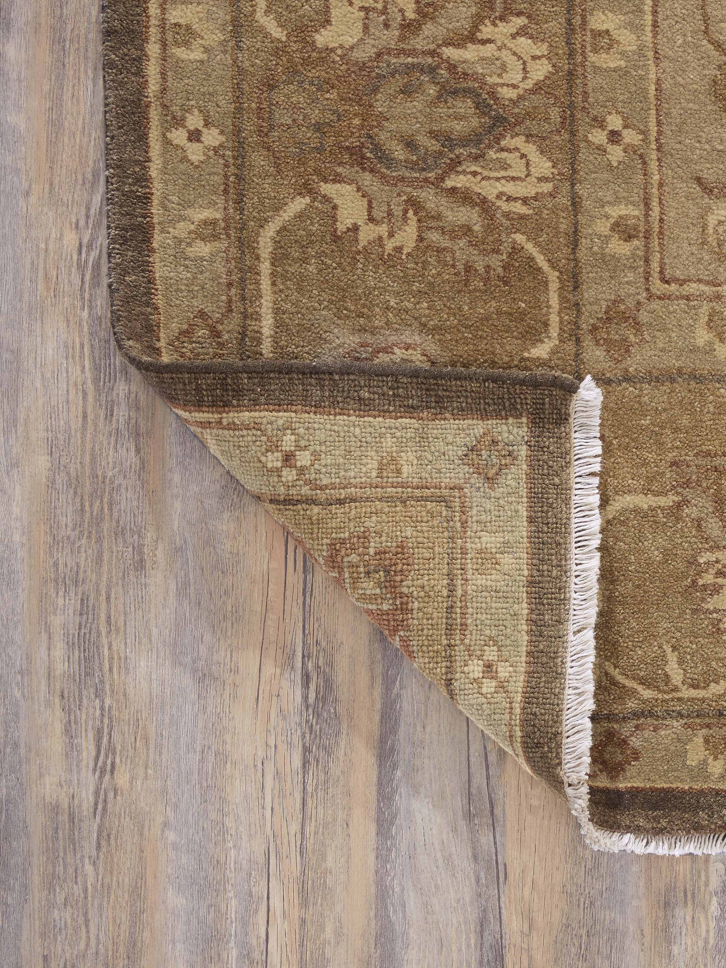 Back view illustrating the dense hand-knotted structure and durability