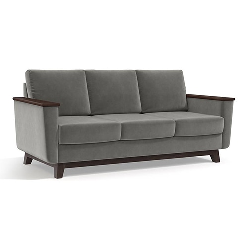 Corby Sofa Set (Colour : Ash Grey Velvet , Seater : 3+2+1)