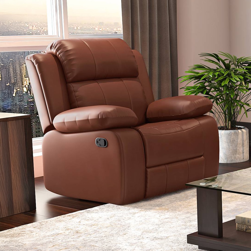 Griffin Single Seater Recliner Sienna Brown Colour