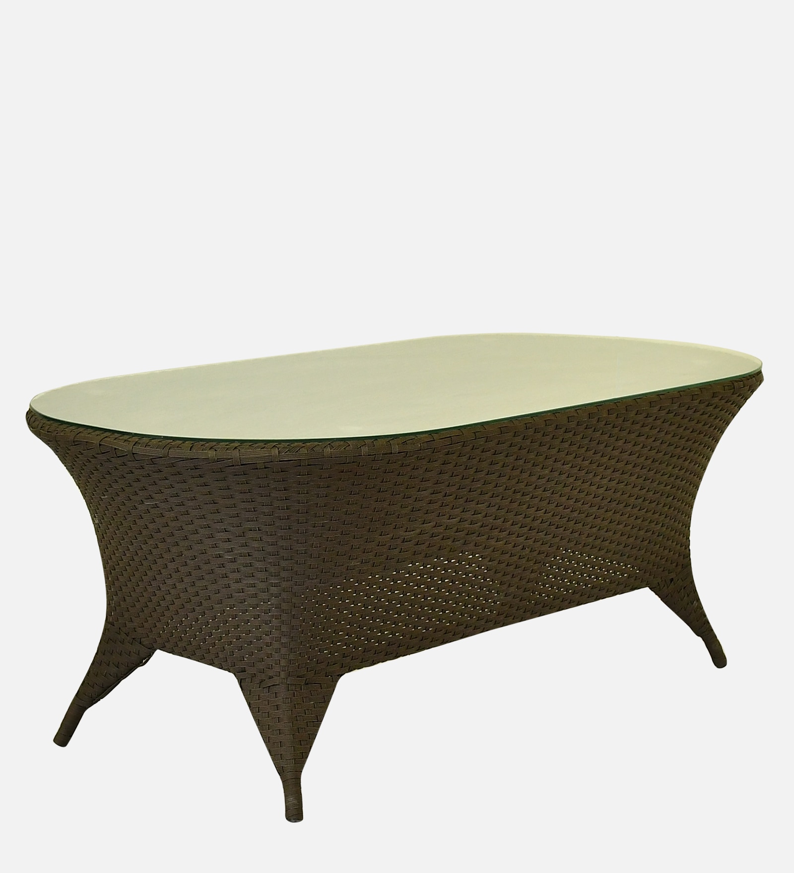 Paris 3+1+1 Seater Wicker Sofa Set in Brown Colour