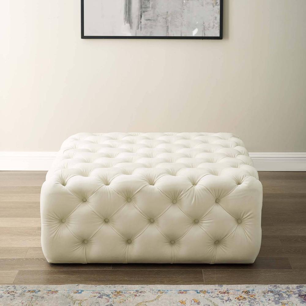 Leonex Ottoman Color in White - Home Lifestylez