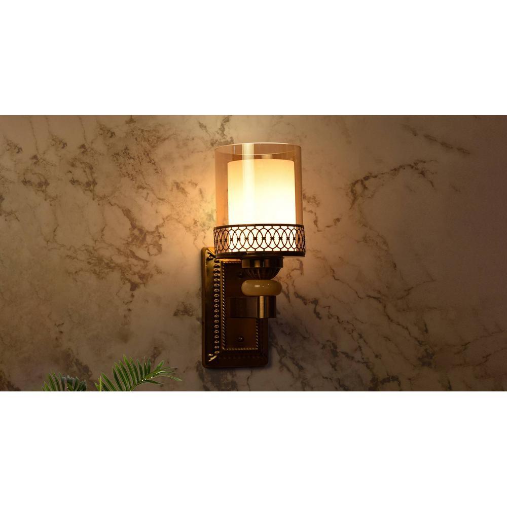 Colfax Designer Trim Double Glass Wall Light