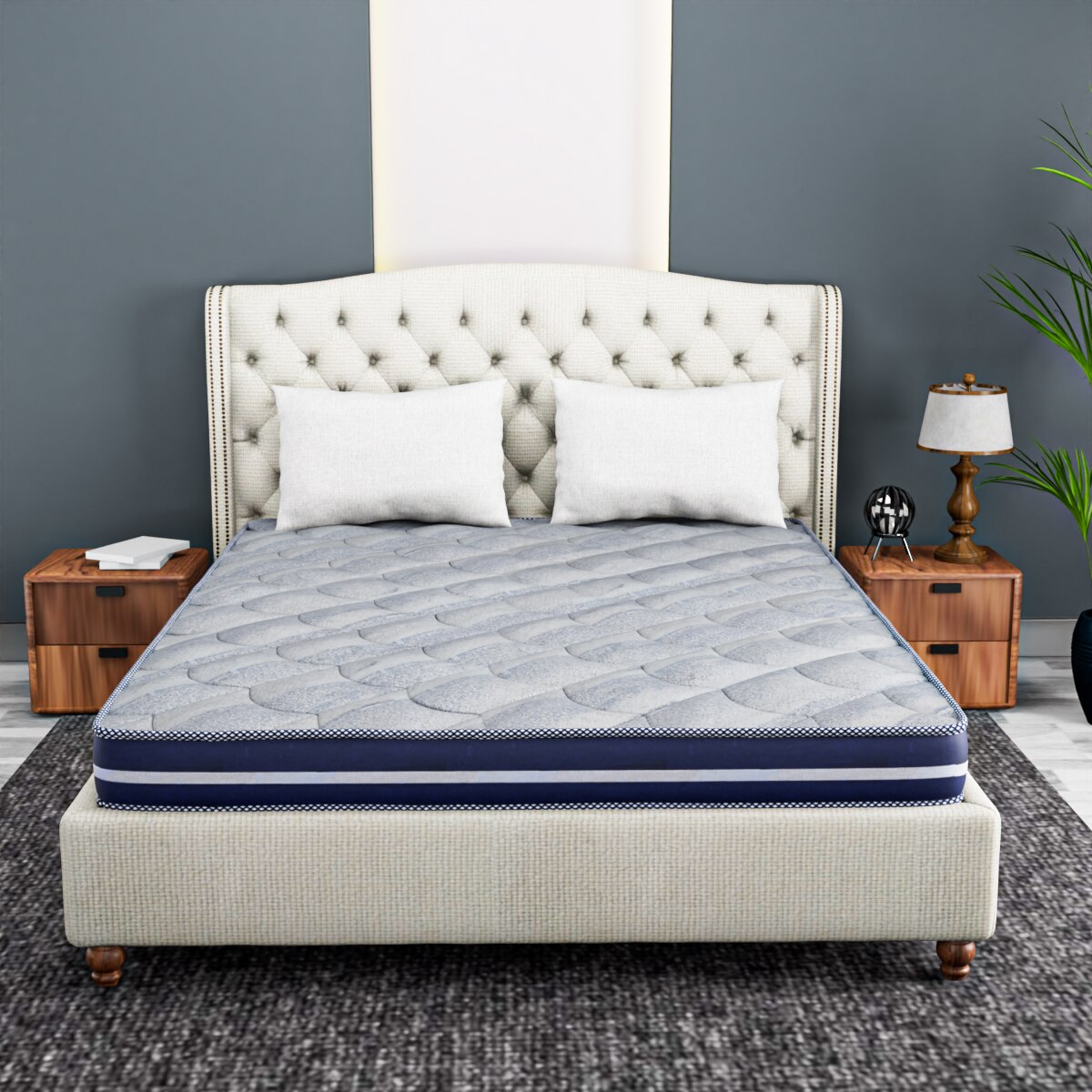 Drilled Air Cool Luxury Bond Memory Queen Mattress 78 X 60 8 Inches