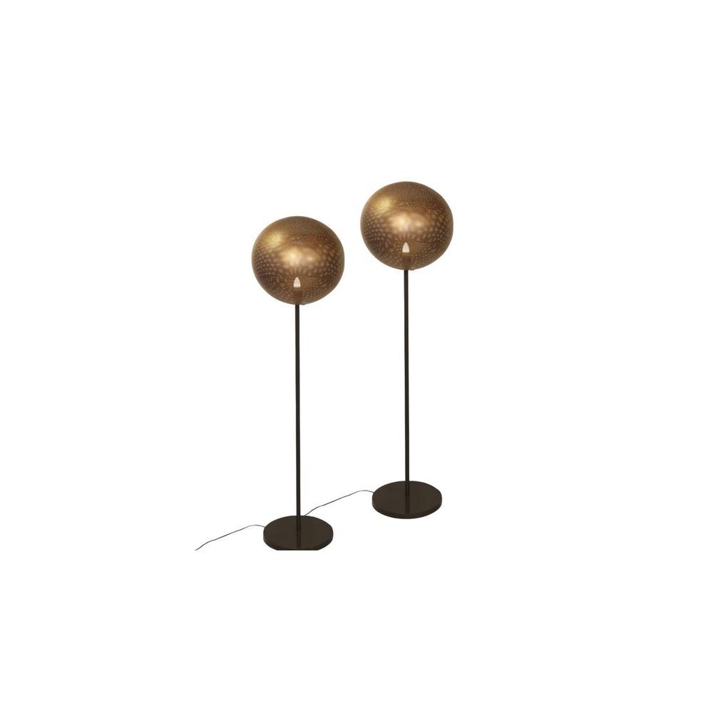 Globe iron floor lamp